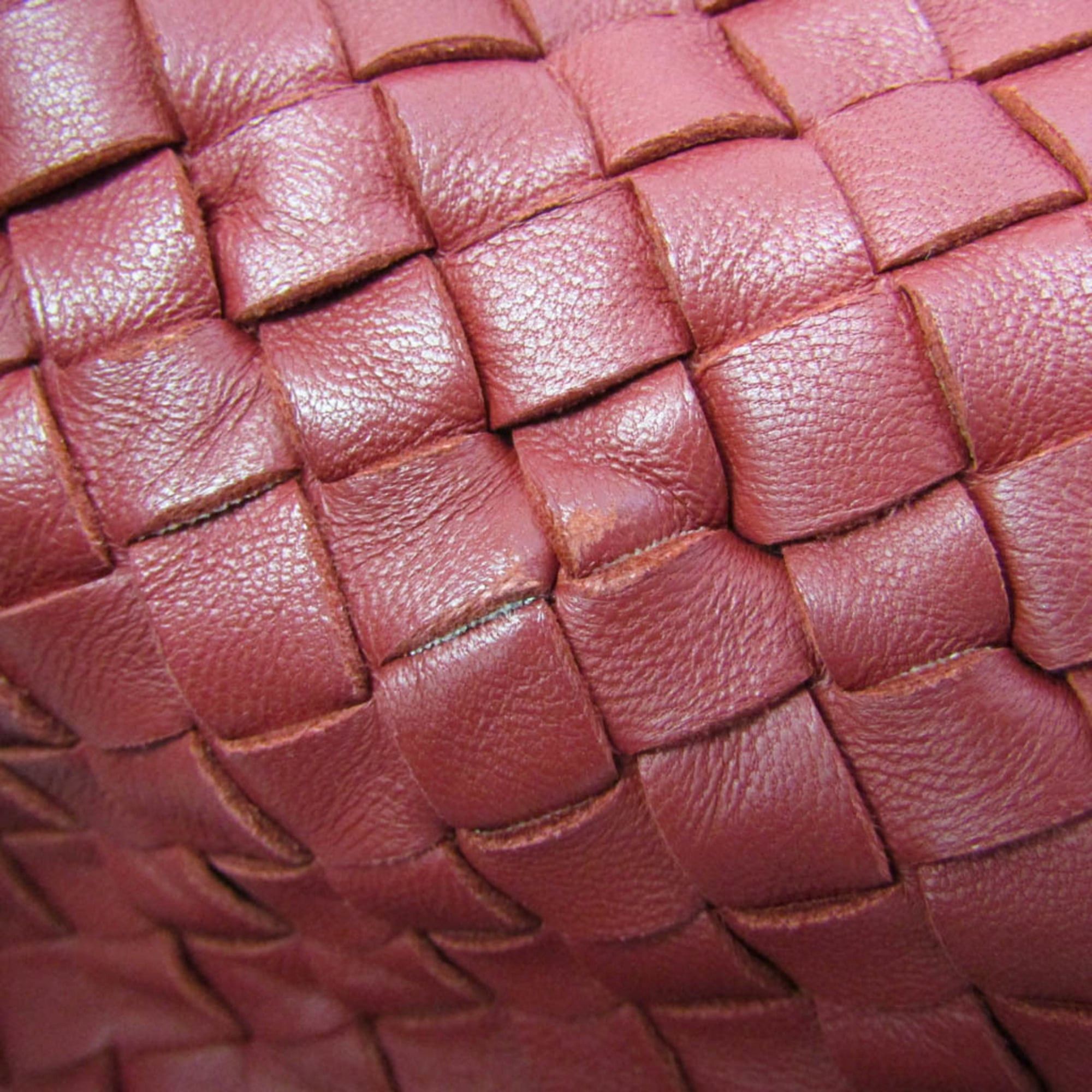 Bottega Veneta Bottega Veneta Intrecciato Women,Men Leather Shoulder Bag,Tote Bag Red Color Size ONE SIZE - 7 Thumbnail