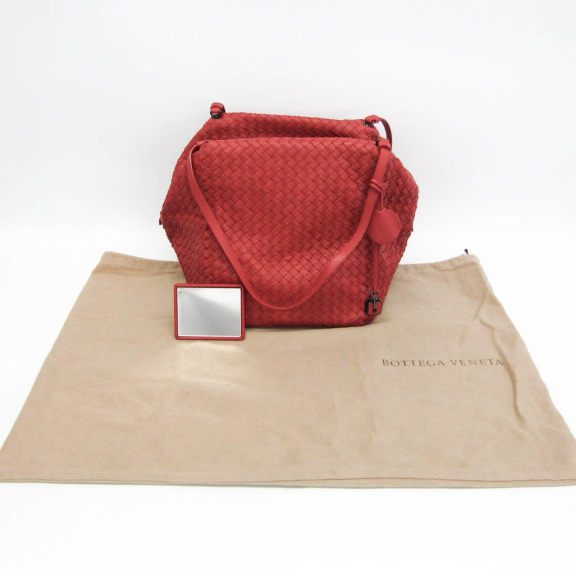 Bottega Veneta Bottega Veneta Intrecciato Women,Men Leather Shoulder Bag,Tote Bag Red Color Size ONE SIZE - 2 Thumbnail