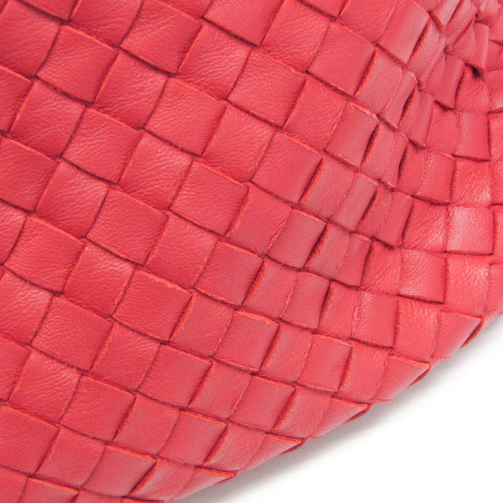 Bottega Veneta Bottega Veneta Intrecciato Women,Men Leather Shoulder Bag,Tote Bag Red Color Size ONE SIZE - 16 Thumbnail