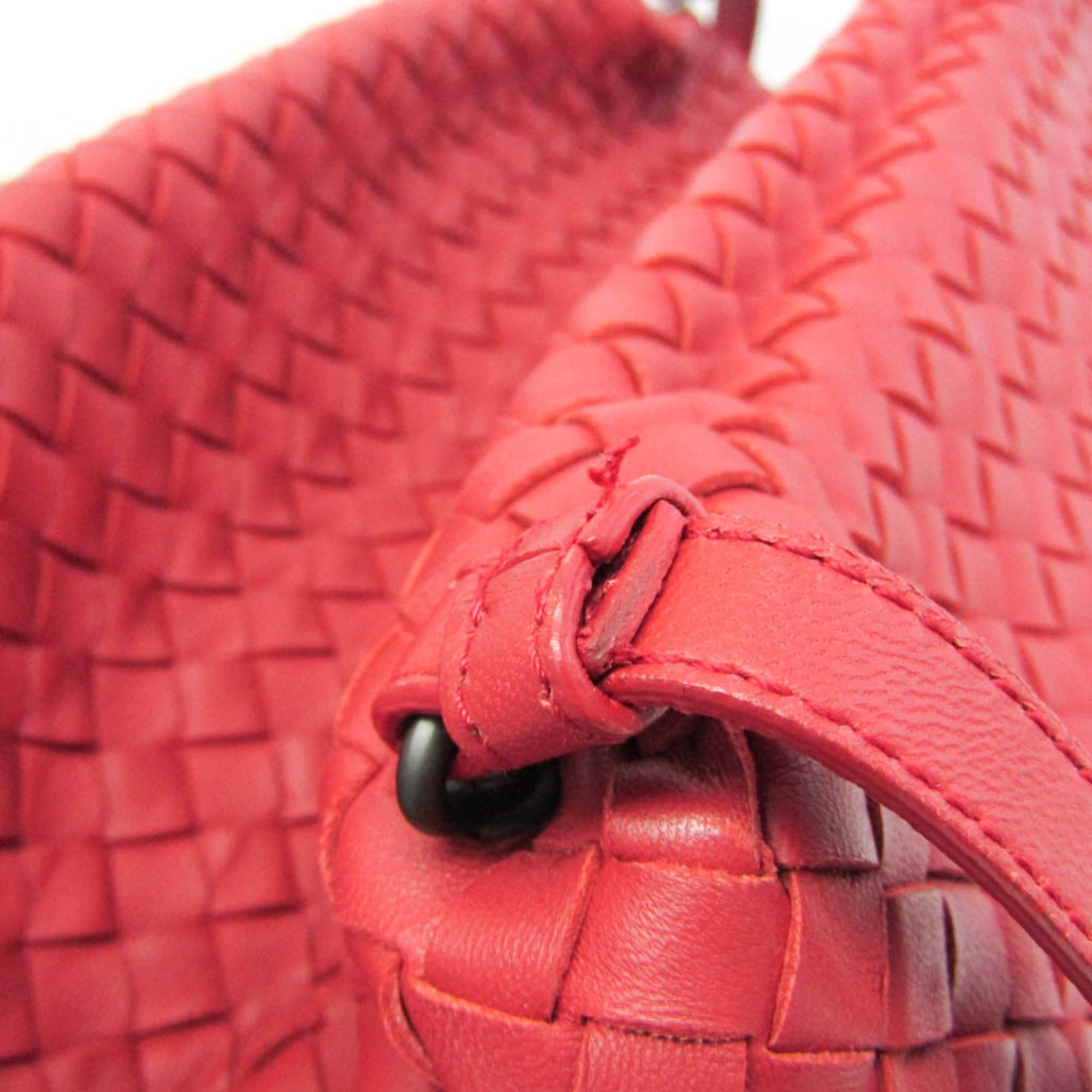 Bottega Veneta Bottega Veneta Intrecciato Women,Men Leather Shoulder Bag,Tote Bag Red Color Size ONE SIZE - 9 Thumbnail