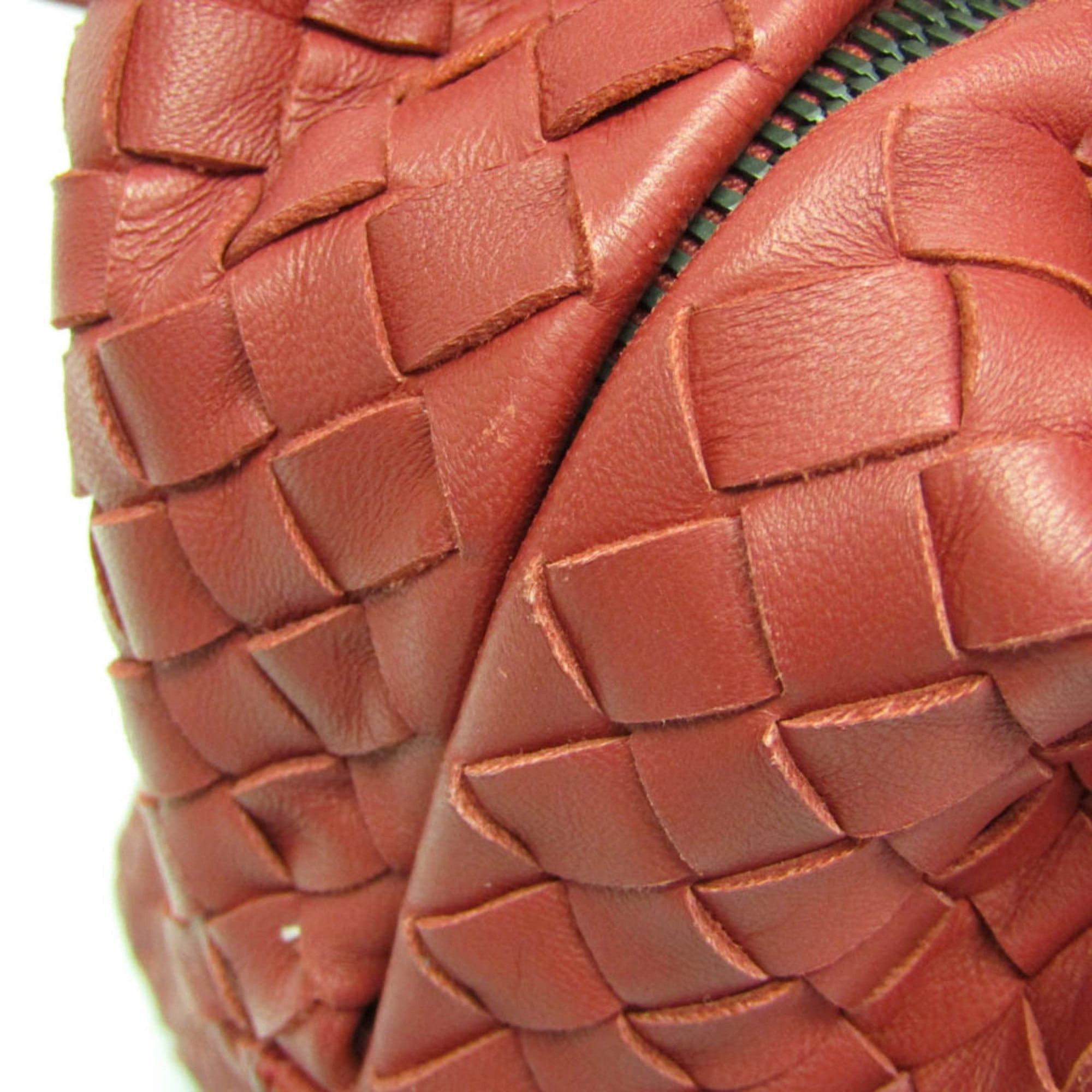 Bottega Veneta Bottega Veneta Intrecciato Women,Men Leather Shoulder Bag,Tote Bag Red Color Size ONE SIZE - 10 Thumbnail