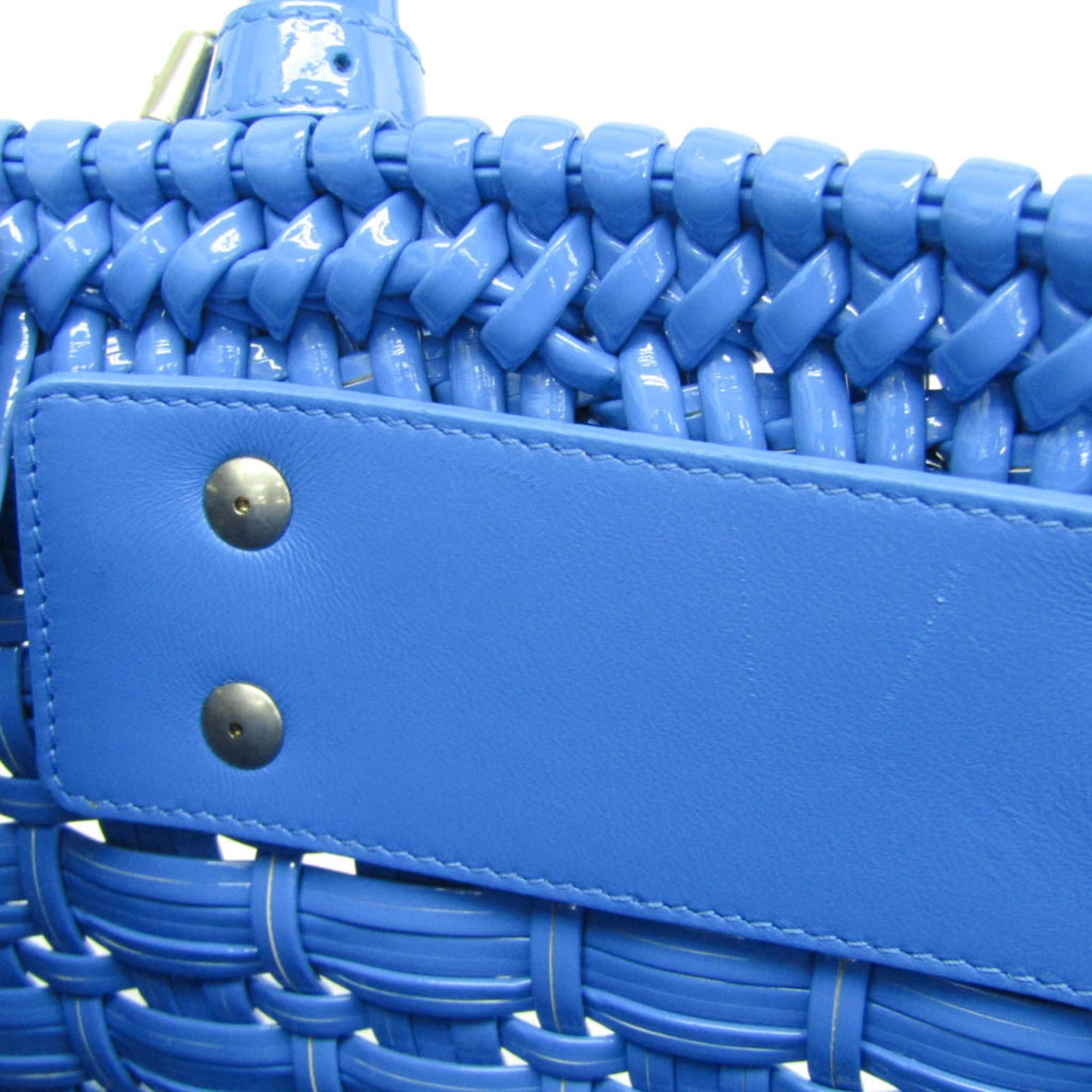 Balenciaga Balenciaga Bistro XS 671342 Women's Leather Handbag,Shoulder Bag Blue Size ONE SIZE - 13 Thumbnail