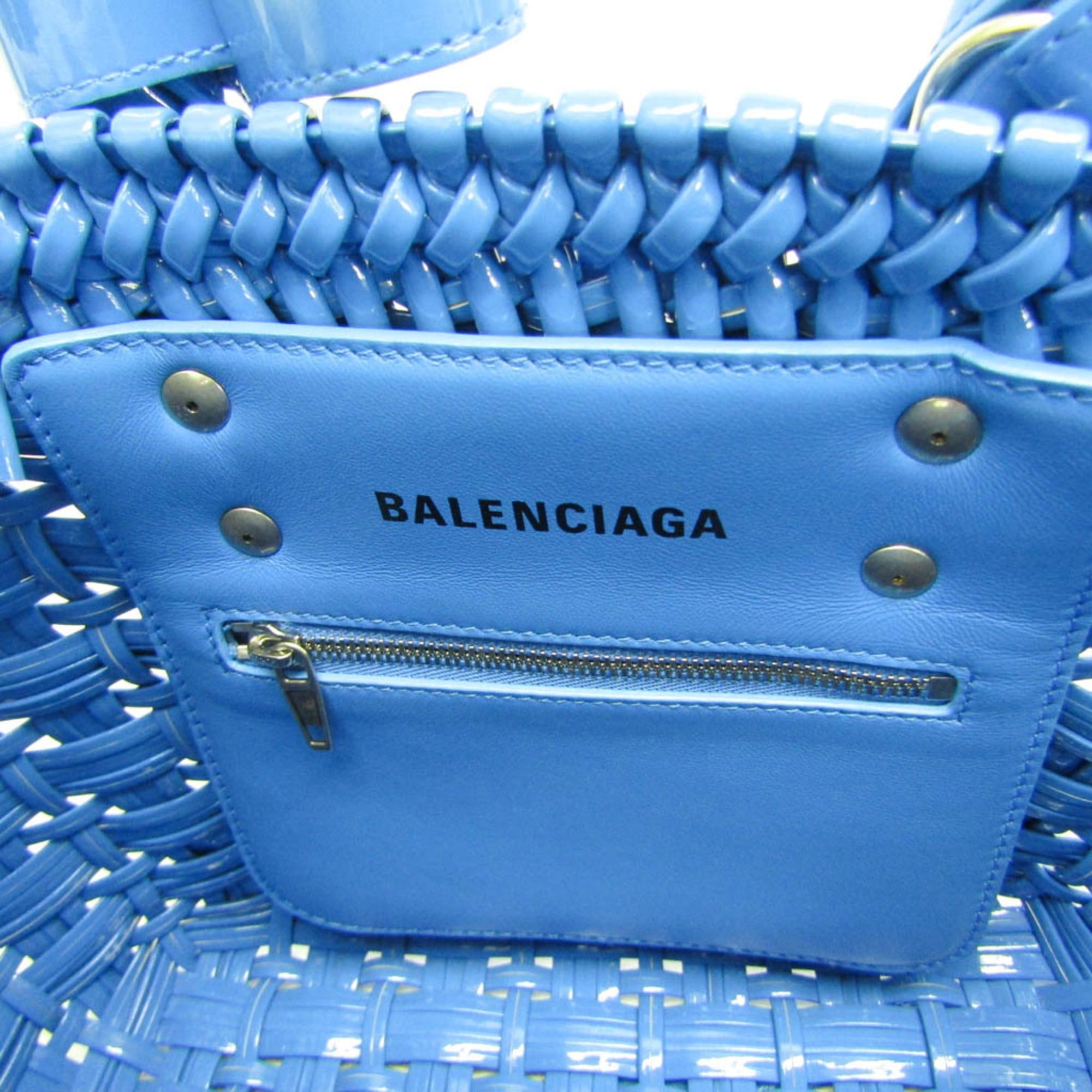 Balenciaga Balenciaga Bistro XS 671342 Women's Leather Handbag,Shoulder Bag Blue Size ONE SIZE - 14 Thumbnail