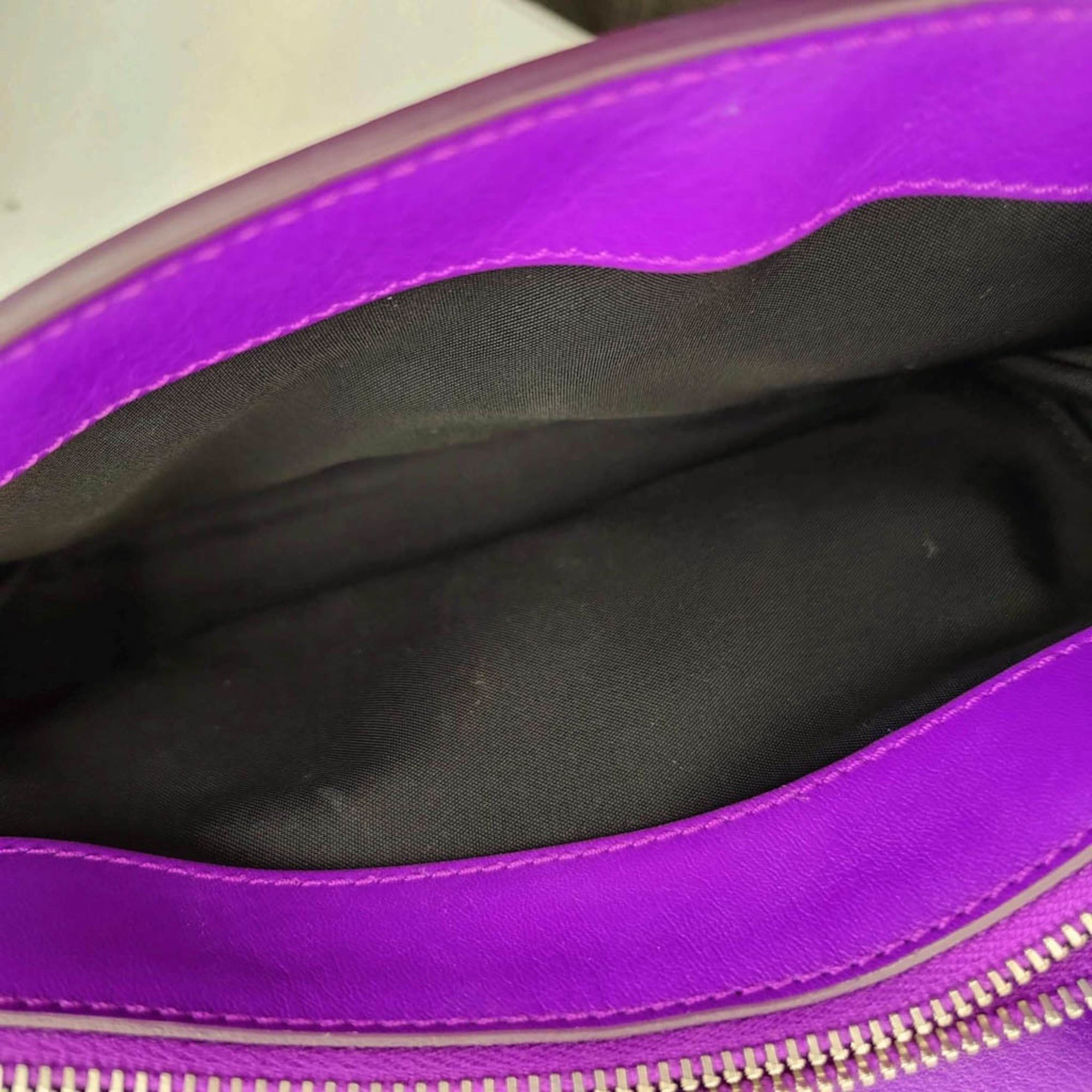Tod's Tod's Double T Chain Shoulder Bag Women's Leather Shoulder Bag Purple Size ONE SIZE - 14 Thumbnail