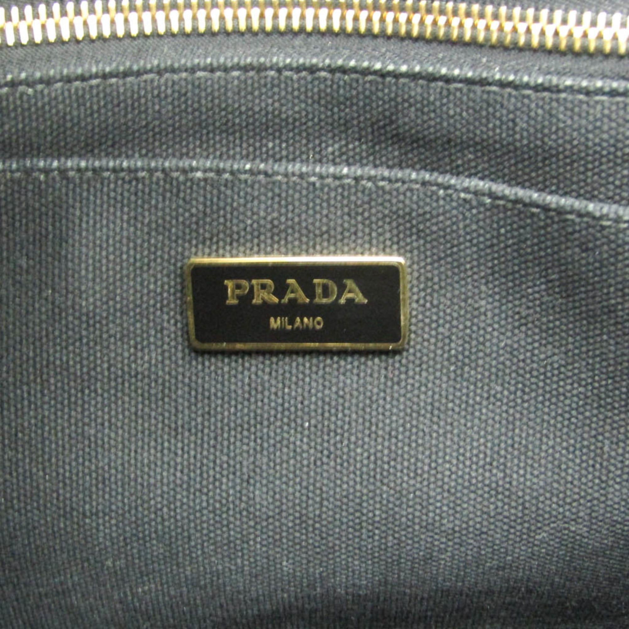 Prada Prada Canapa S Size 1BG439 Women's Canvas Shoulder Bag,Tote Bag Black Size ONE SIZE - 15 Thumbnail
