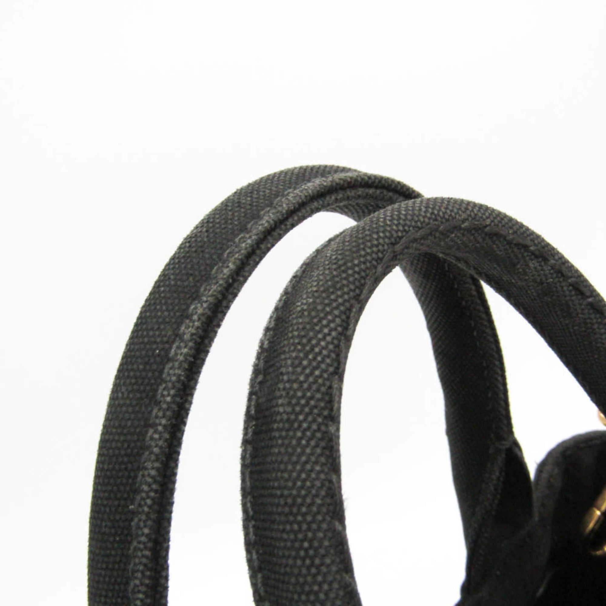 Prada Prada Canapa S Size 1BG439 Women's Canvas Shoulder Bag,Tote Bag Black Size ONE SIZE - 11 Thumbnail