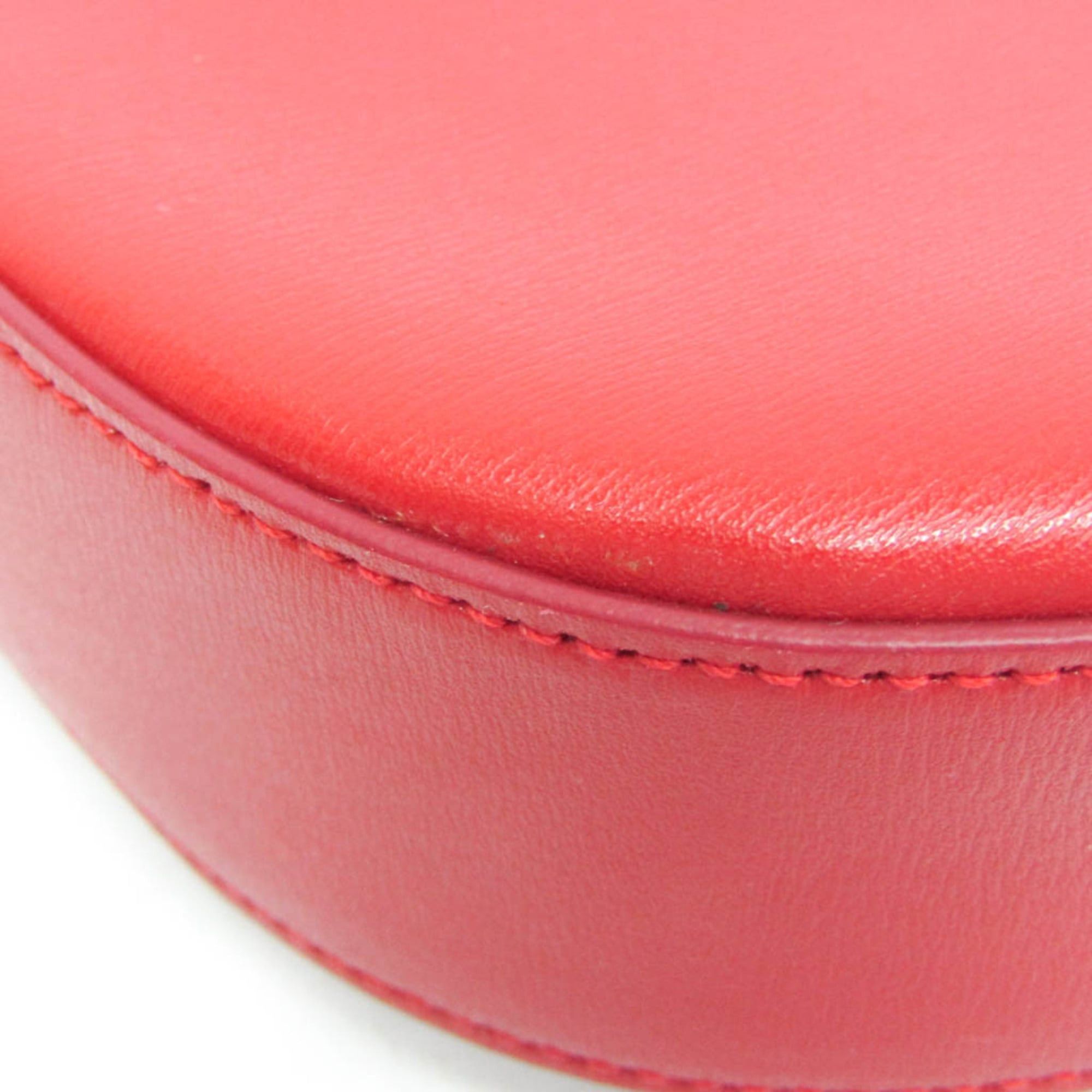 Salvatore Ferragamo Salvatore Ferragamo Gancini AU-22 D522 Women's Leather Shoulder Bag Red Color Size ONE SIZE - 5 Thumbnail