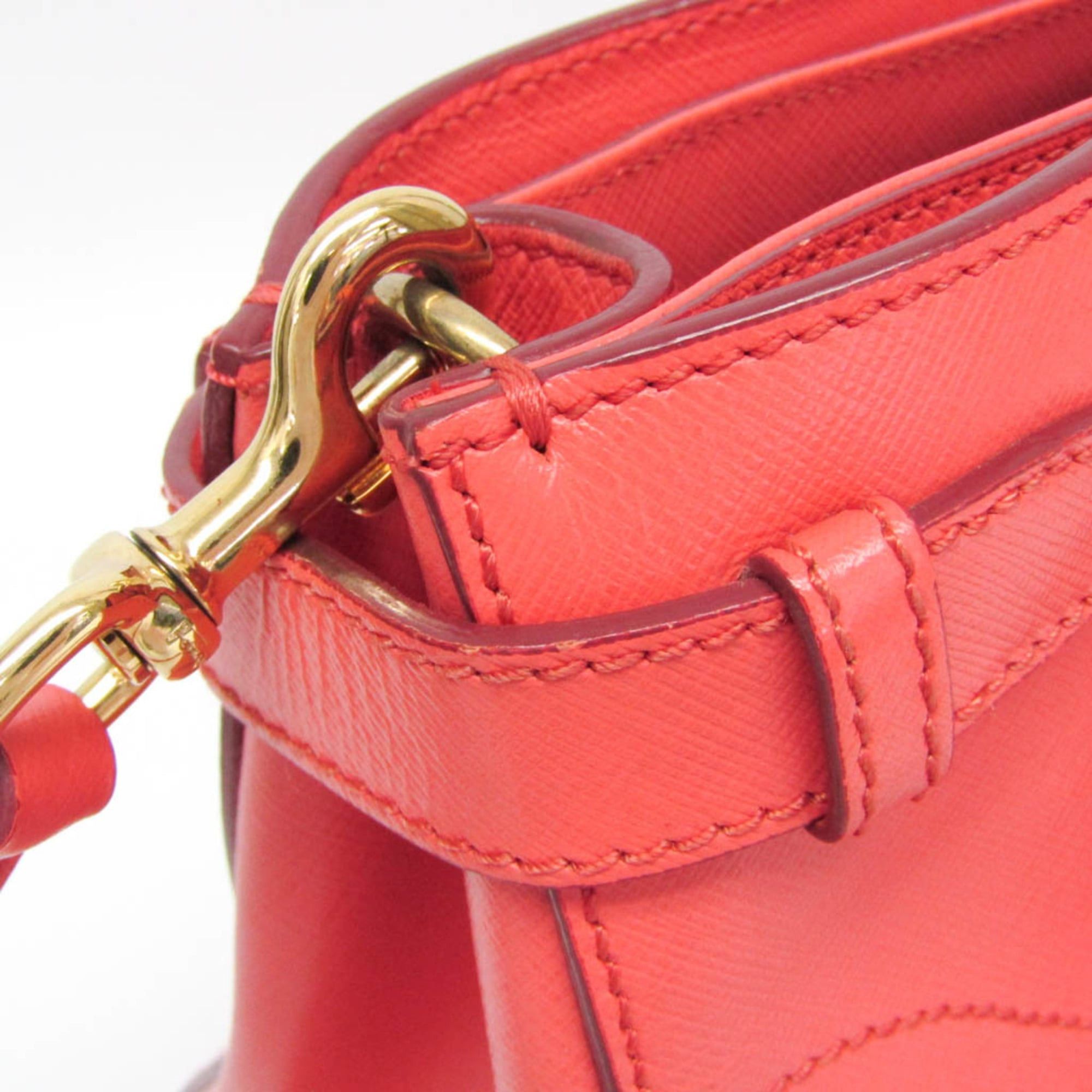 Salvatore Ferragamo Salvatore Ferragamo Gancini GG-21 D940 Women's Leather Handbag,Shoulder Bag Salmon Pink Size ONE SIZE - 9 Thumbnail