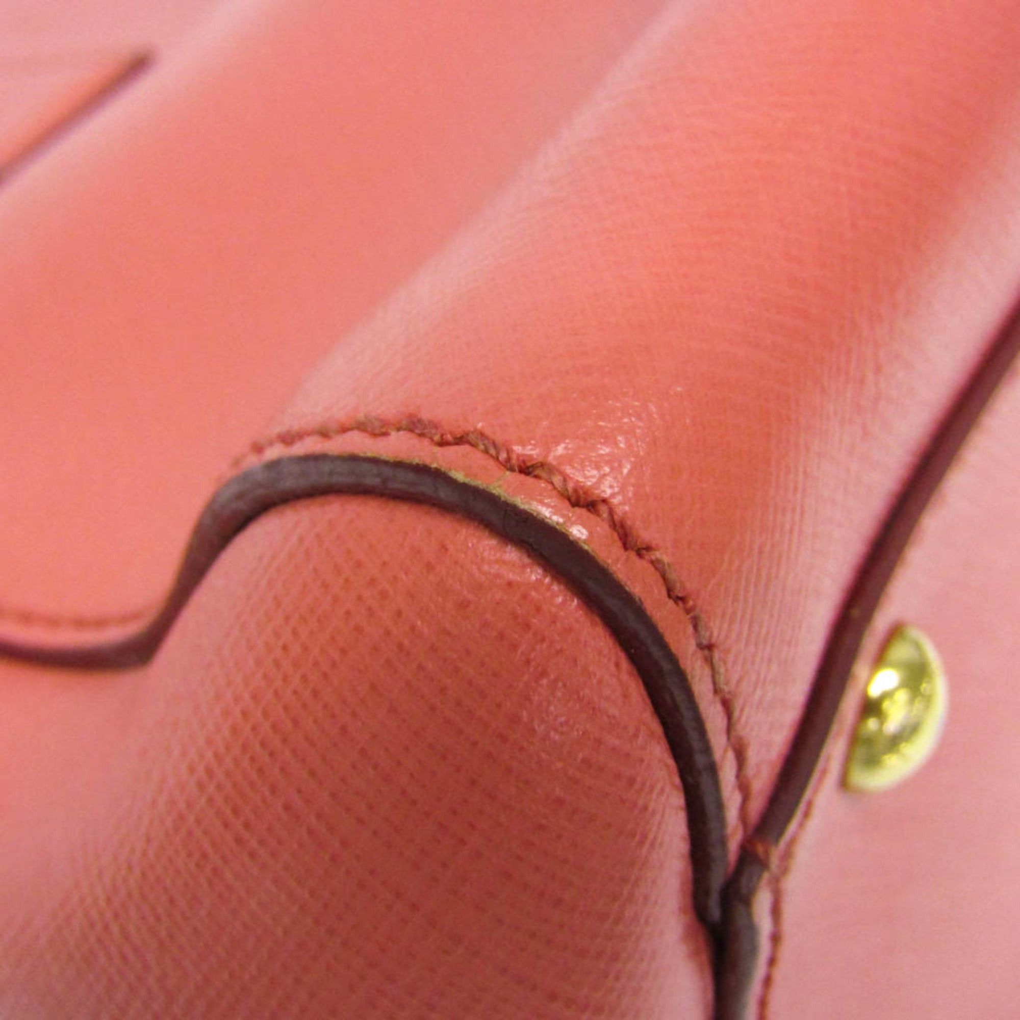 Salvatore Ferragamo Salvatore Ferragamo Gancini GG-21 D940 Women's Leather Handbag,Shoulder Bag Salmon Pink Size ONE SIZE - 6 Thumbnail