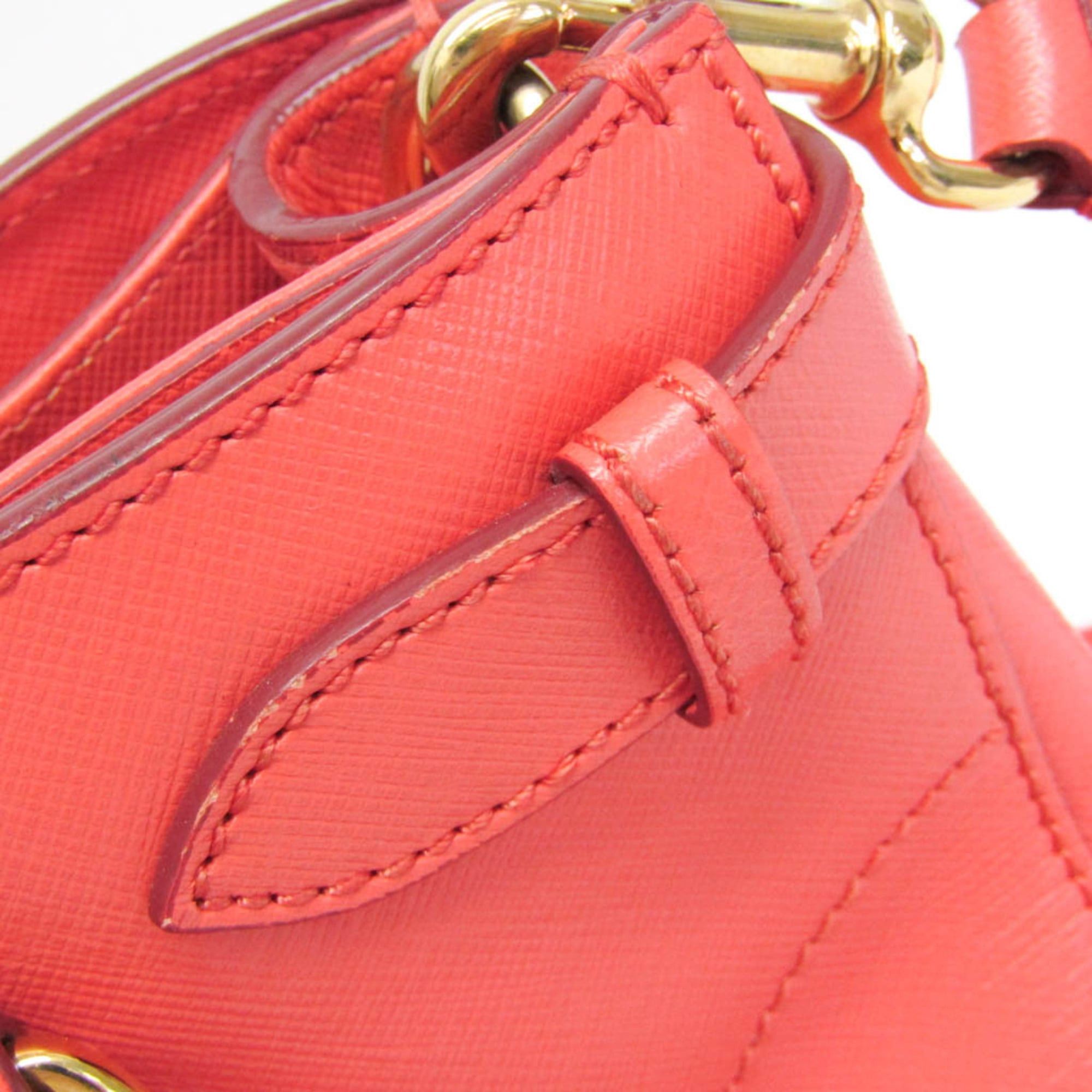 Salvatore Ferragamo Salvatore Ferragamo Gancini GG-21 D940 Women's Leather Handbag,Shoulder Bag Salmon Pink Size ONE SIZE - 13 Thumbnail