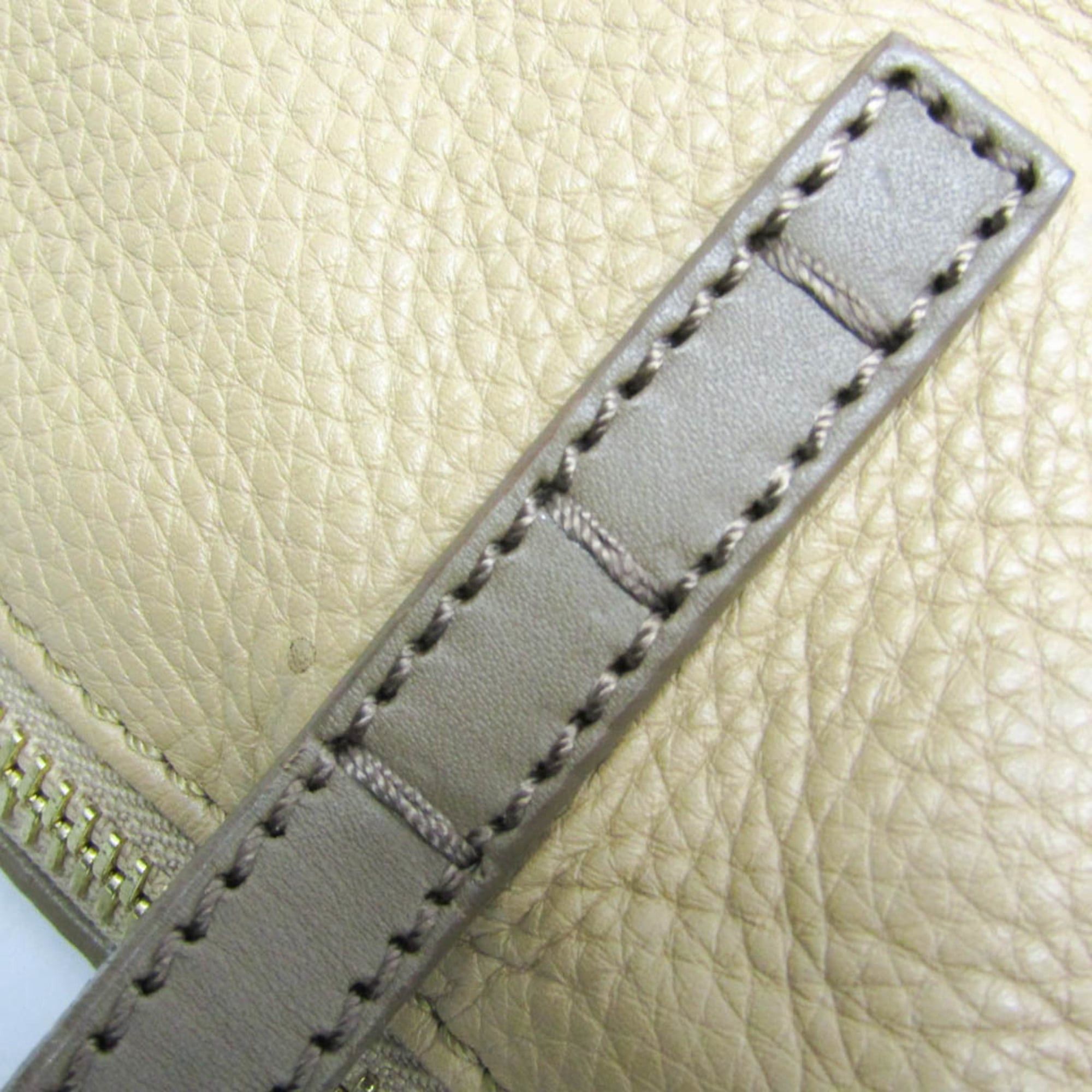 Fendi Fendi Selleria 8BN232 Women's Leather Tote Bag Grayish,Light Brown Size ONE SIZE - 13 Thumbnail