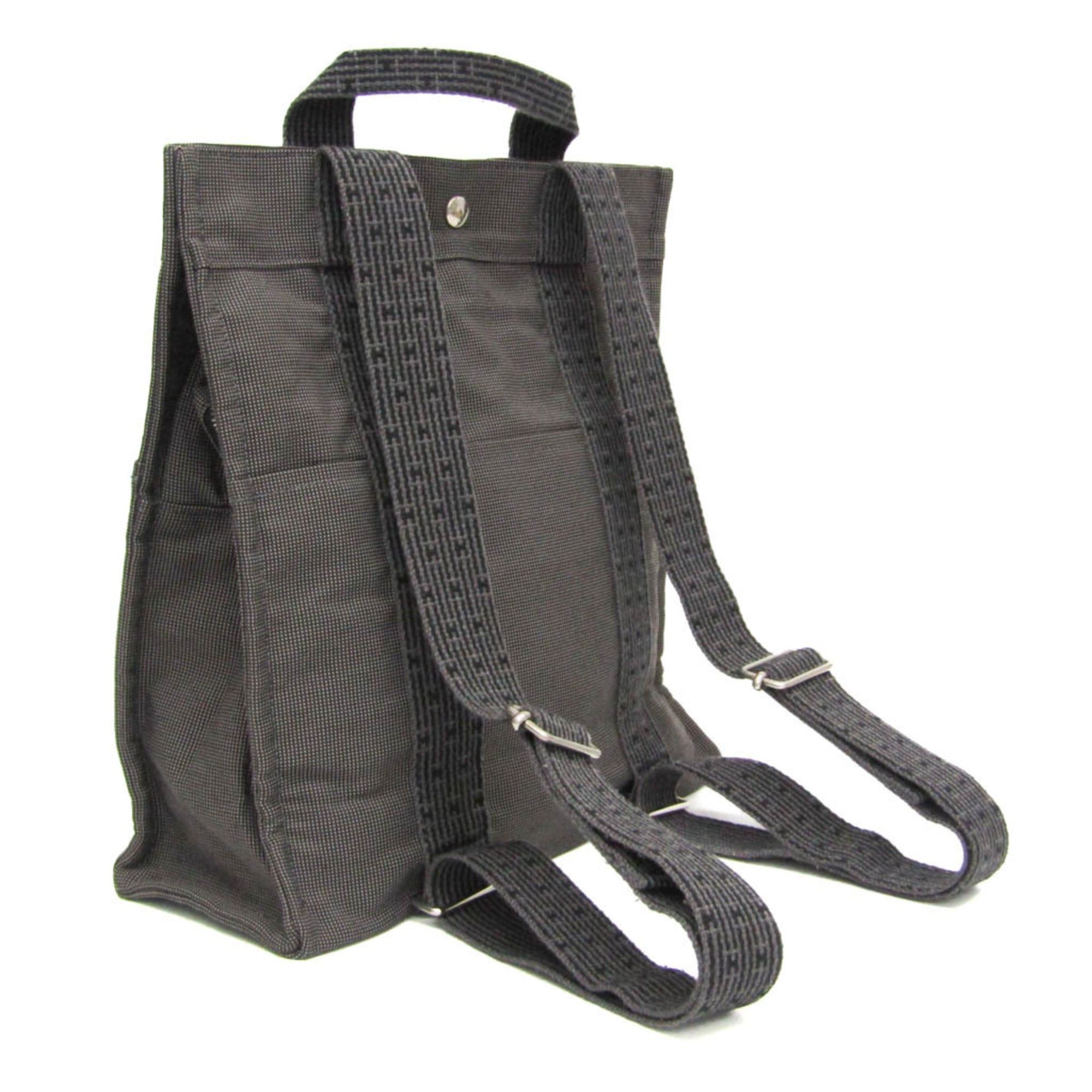 Hermes Hermes Her Line A Dos MM Women,Men Polyamide,Polyester Backpack Black,Gray Size ONE SIZE - 2 Thumbnail
