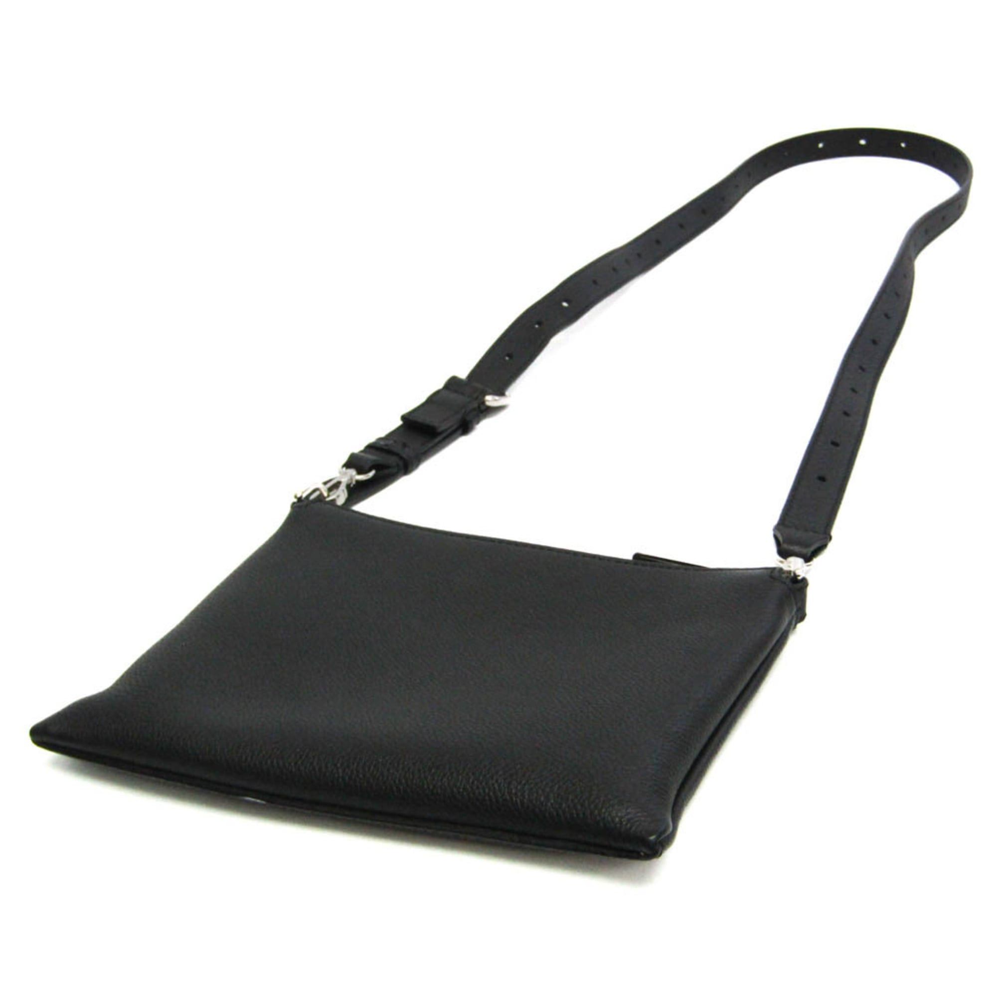 Fendi Fendi 7N0146 Women,Men Leather Shoulder Bag Black Size ONE SIZE - 3 Thumbnail