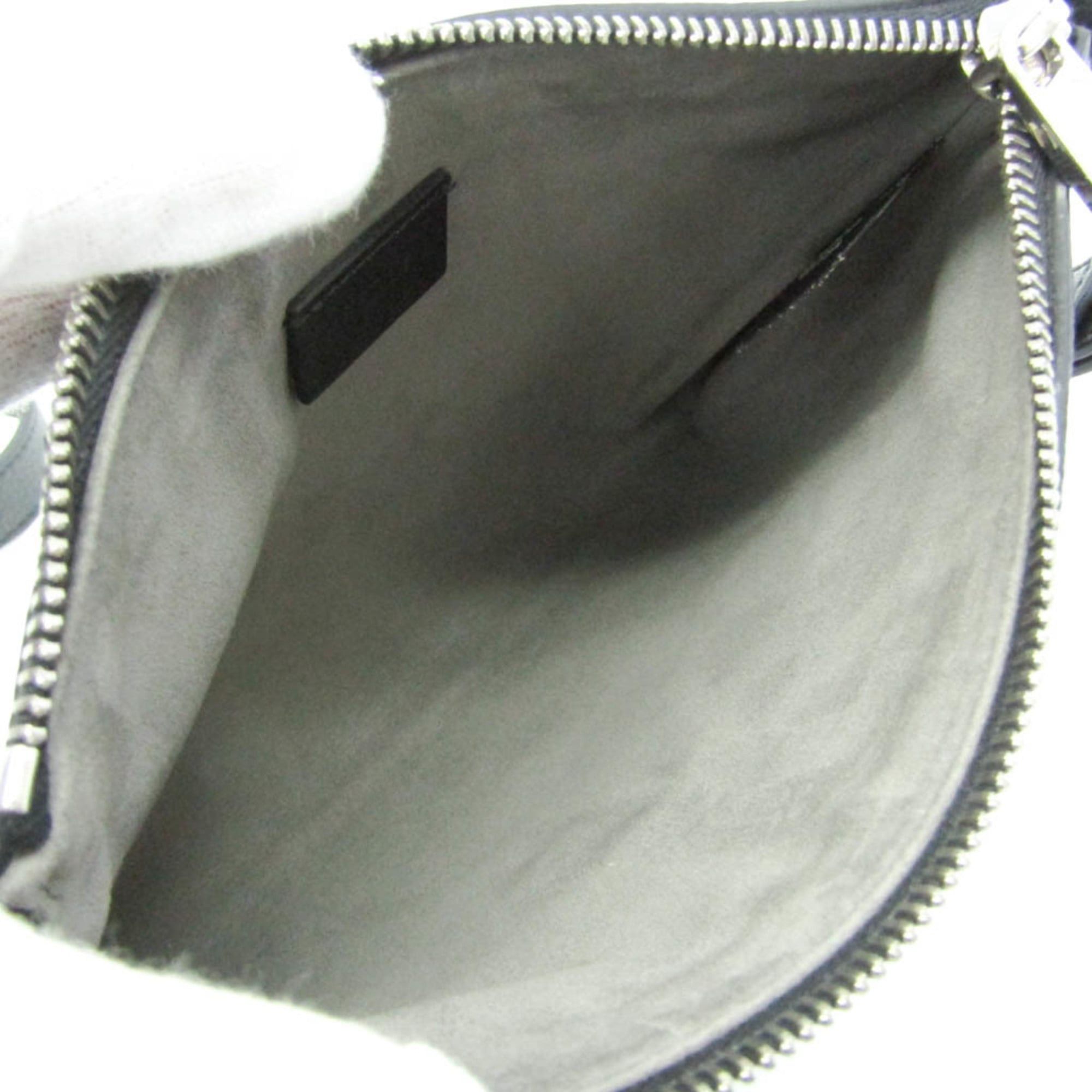 Fendi Fendi 7N0146 Women,Men Leather Shoulder Bag Black Size ONE SIZE - 4 Thumbnail