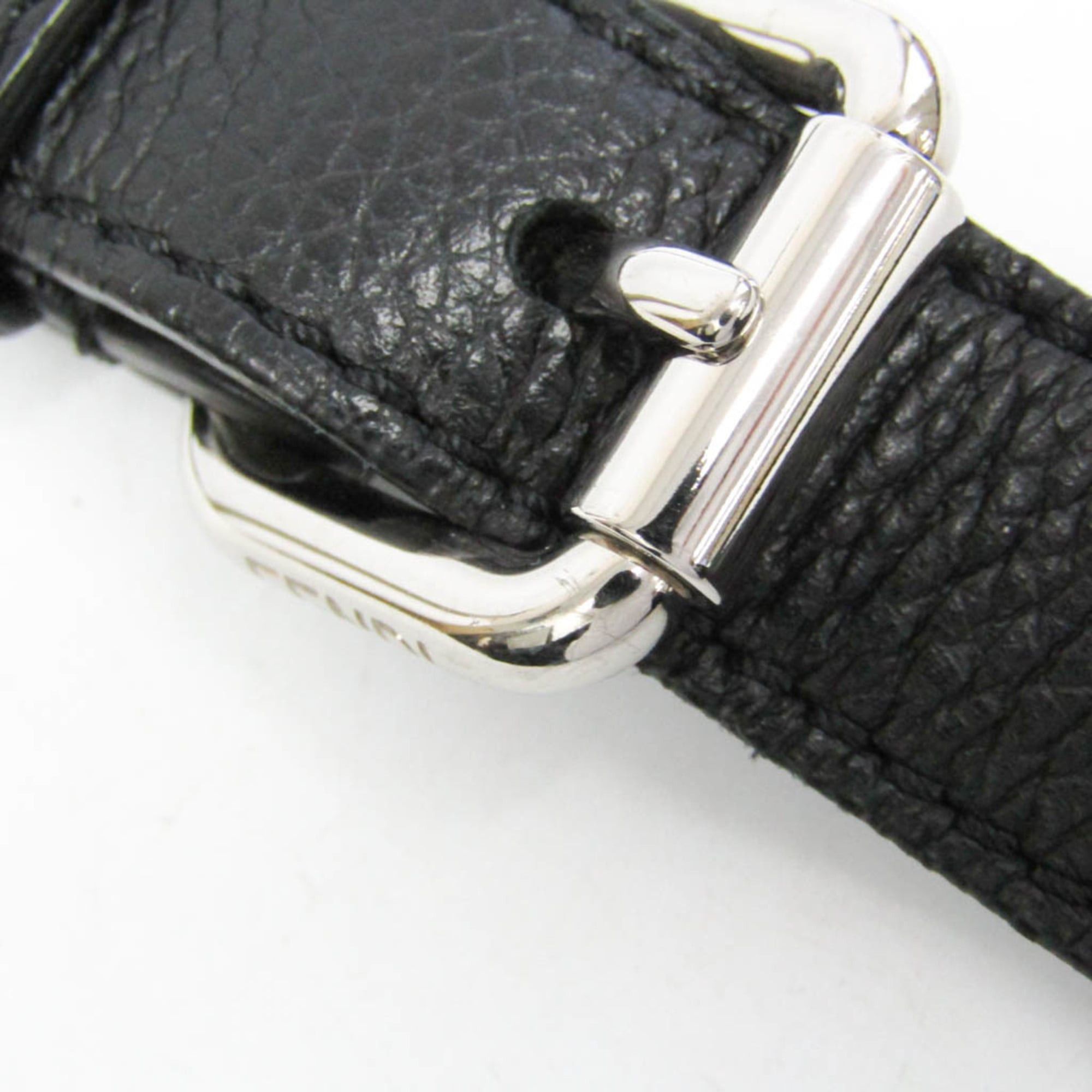 Fendi Fendi 7N0146 Women,Men Leather Shoulder Bag Black Size ONE SIZE - 9 Thumbnail