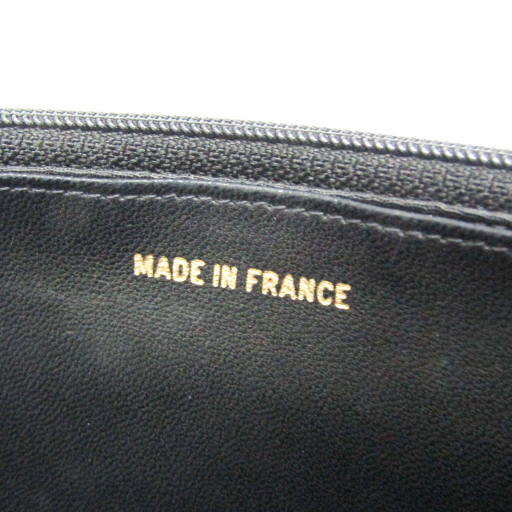 Chanel Chanel Coco Mark Women's Lambskin Long Wallet (bi-fold) Black Size ONE SIZE - 13 Thumbnail
