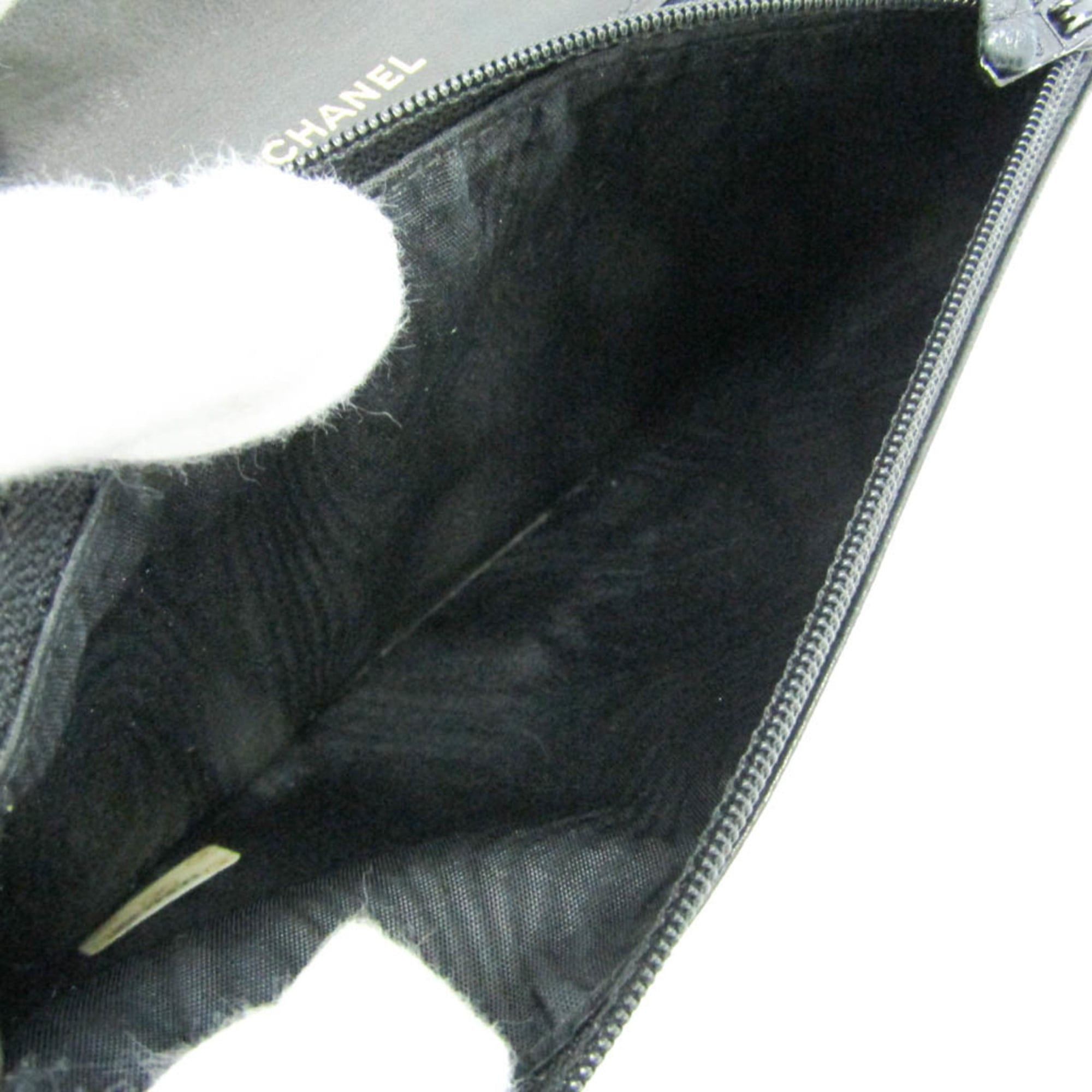 Chanel Chanel Coco Mark Women's Lambskin Long Wallet (bi-fold) Black Size ONE SIZE - 4 Thumbnail