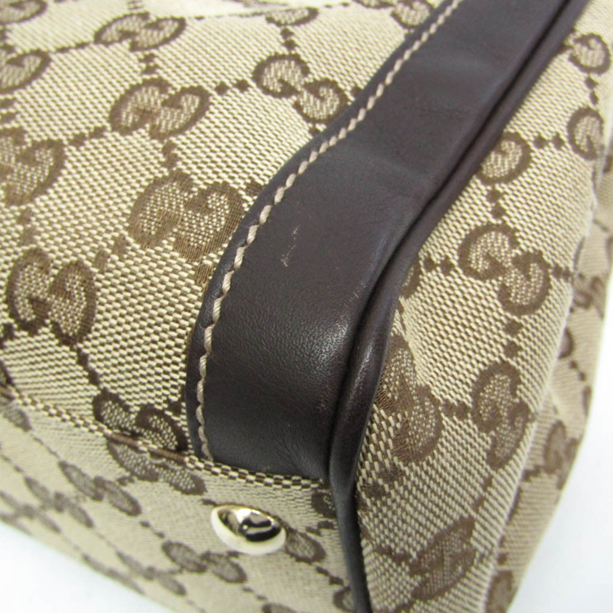 Gucci Gucci GG Canvas 190247 Women's GG Canvas,Leather Handbag Beige,Brown Size ONE SIZE - 6 Thumbnail