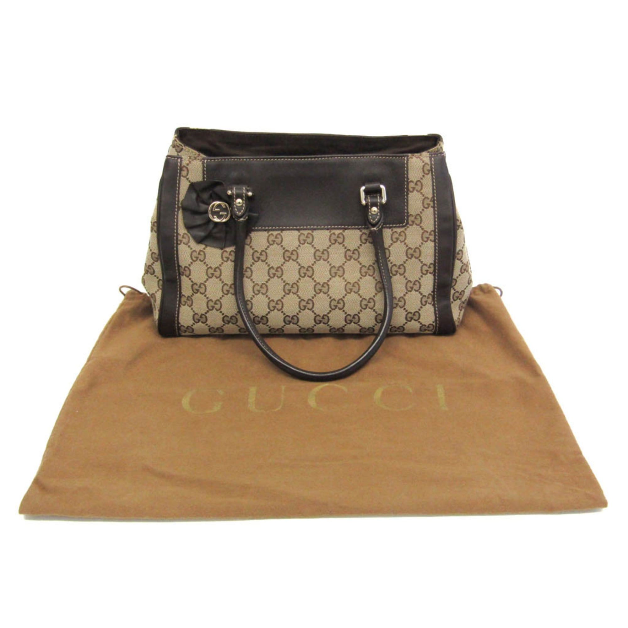 Gucci Gucci GG Canvas 190247 Women's GG Canvas,Leather Handbag Beige,Brown Size ONE SIZE - 2 Thumbnail