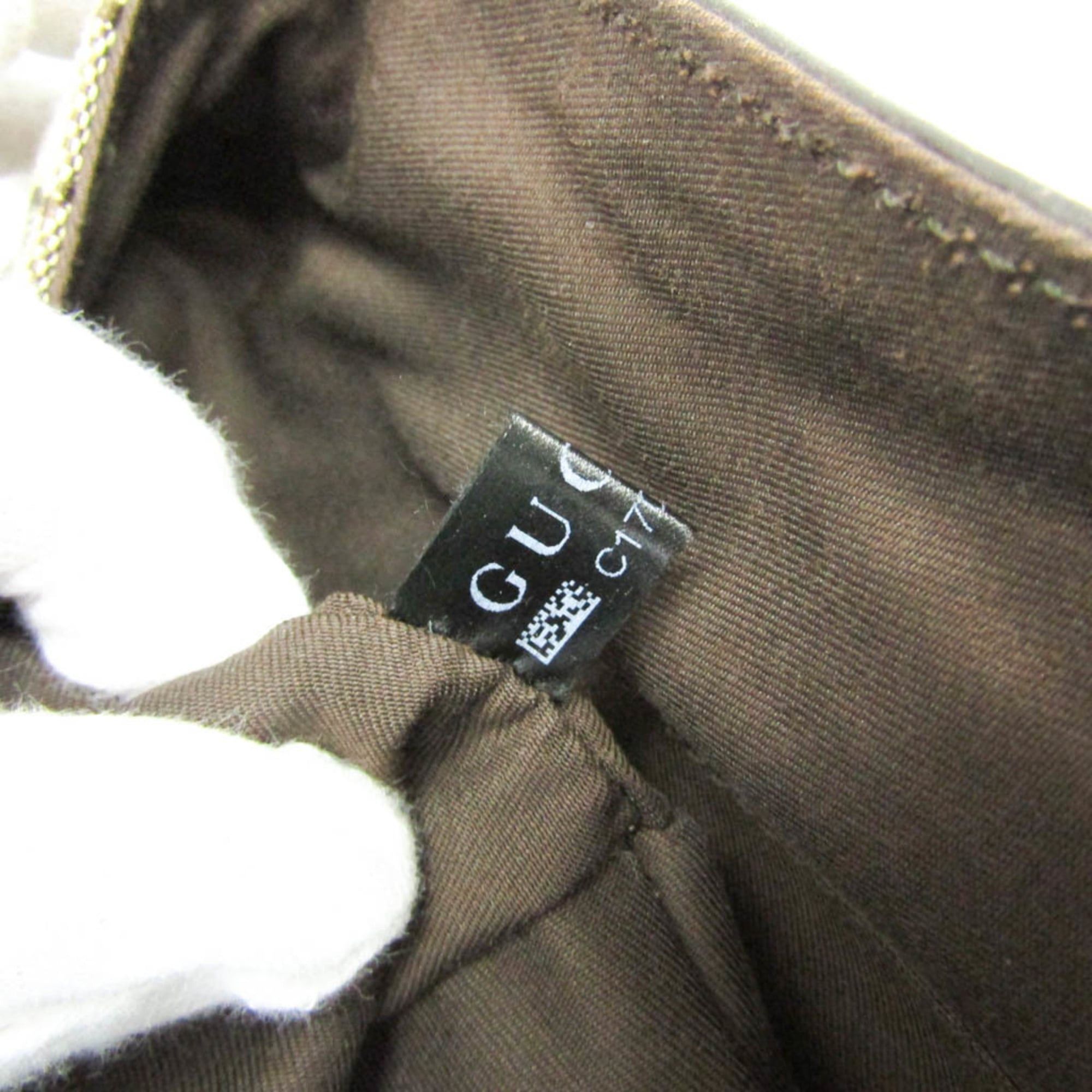 Gucci Gucci GG Canvas 190247 Women's GG Canvas,Leather Handbag Beige,Brown Size ONE SIZE - 17 Thumbnail