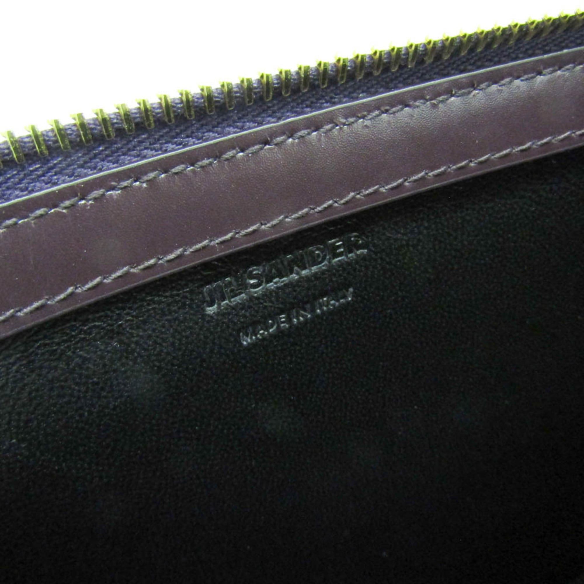 Jil Sander Jil Sander Tootie Bag Women's Leather Handbag,Shoulder Bag Dark Purple Size ONE SIZE - 12 Thumbnail