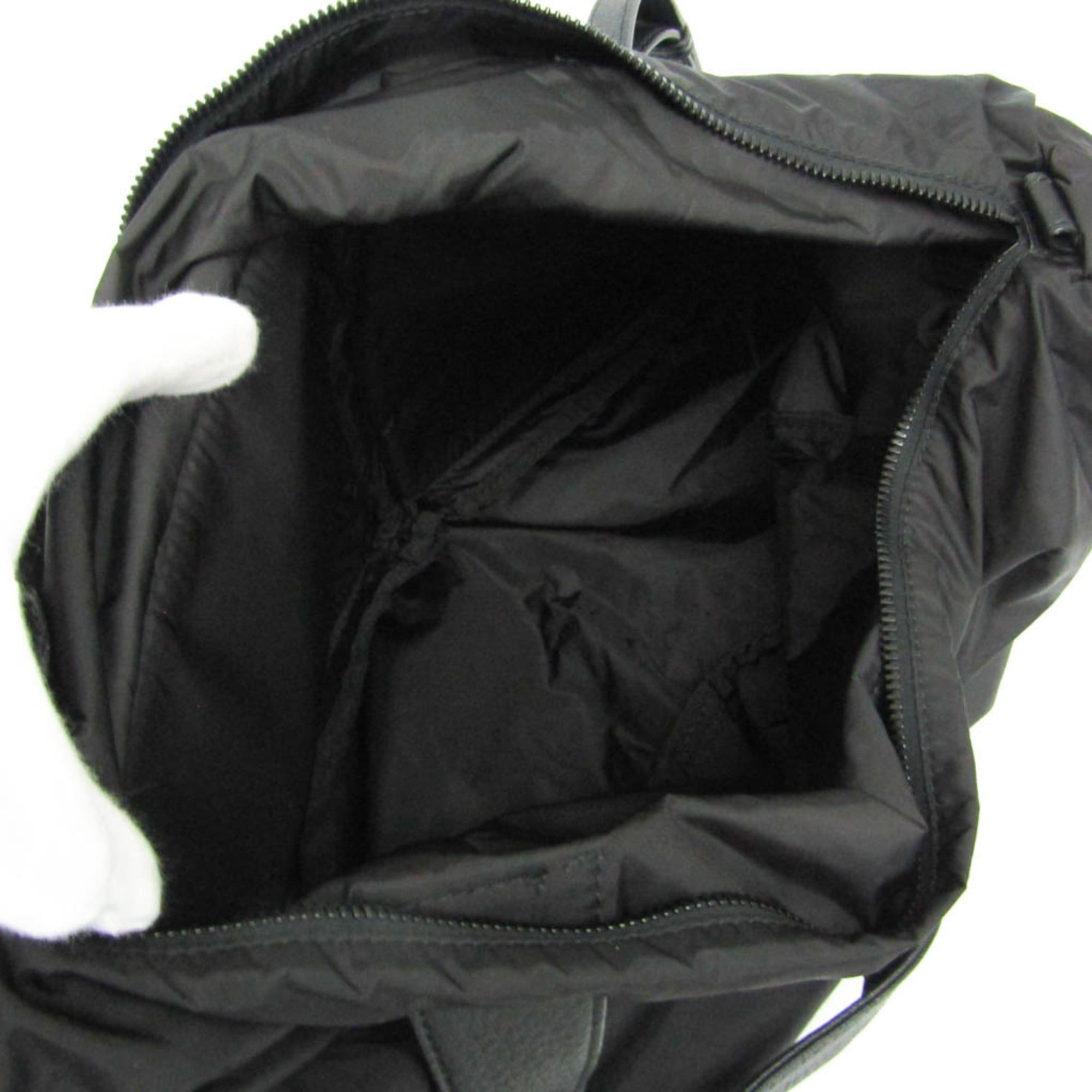 Salvatore Ferragamo Salvatore Ferragamo Bi-fold Storage Bag FZ-24 A392 Men,Women Leather,Nylon Shoulder Bag,Tote Bag Black Size ONE SIZE - 12 Thumbnail
