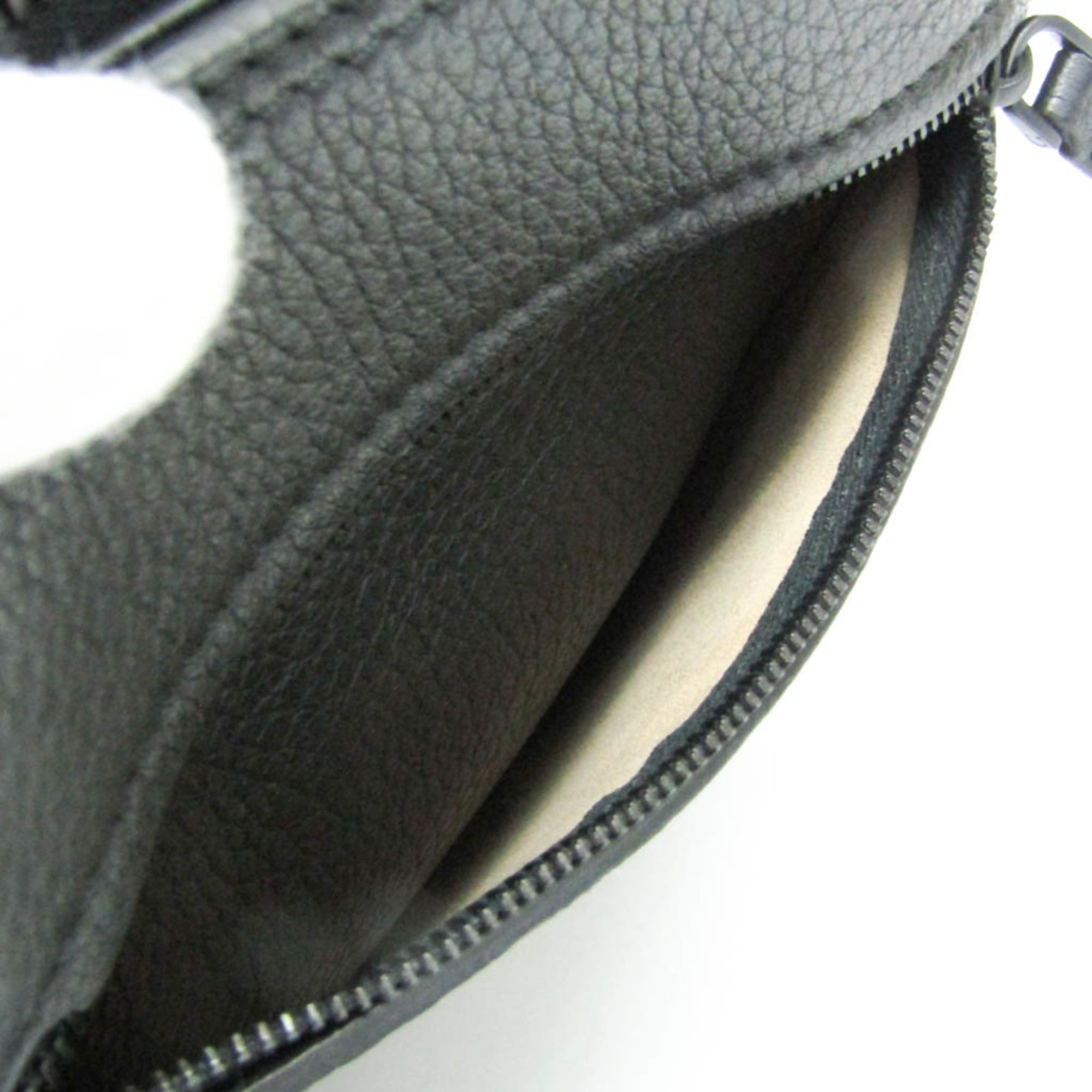 Salvatore Ferragamo Salvatore Ferragamo Bi-fold Storage Bag FZ-24 A392 Men,Women Leather,Nylon Shoulder Bag,Tote Bag Black Size ONE SIZE - 6 Thumbnail