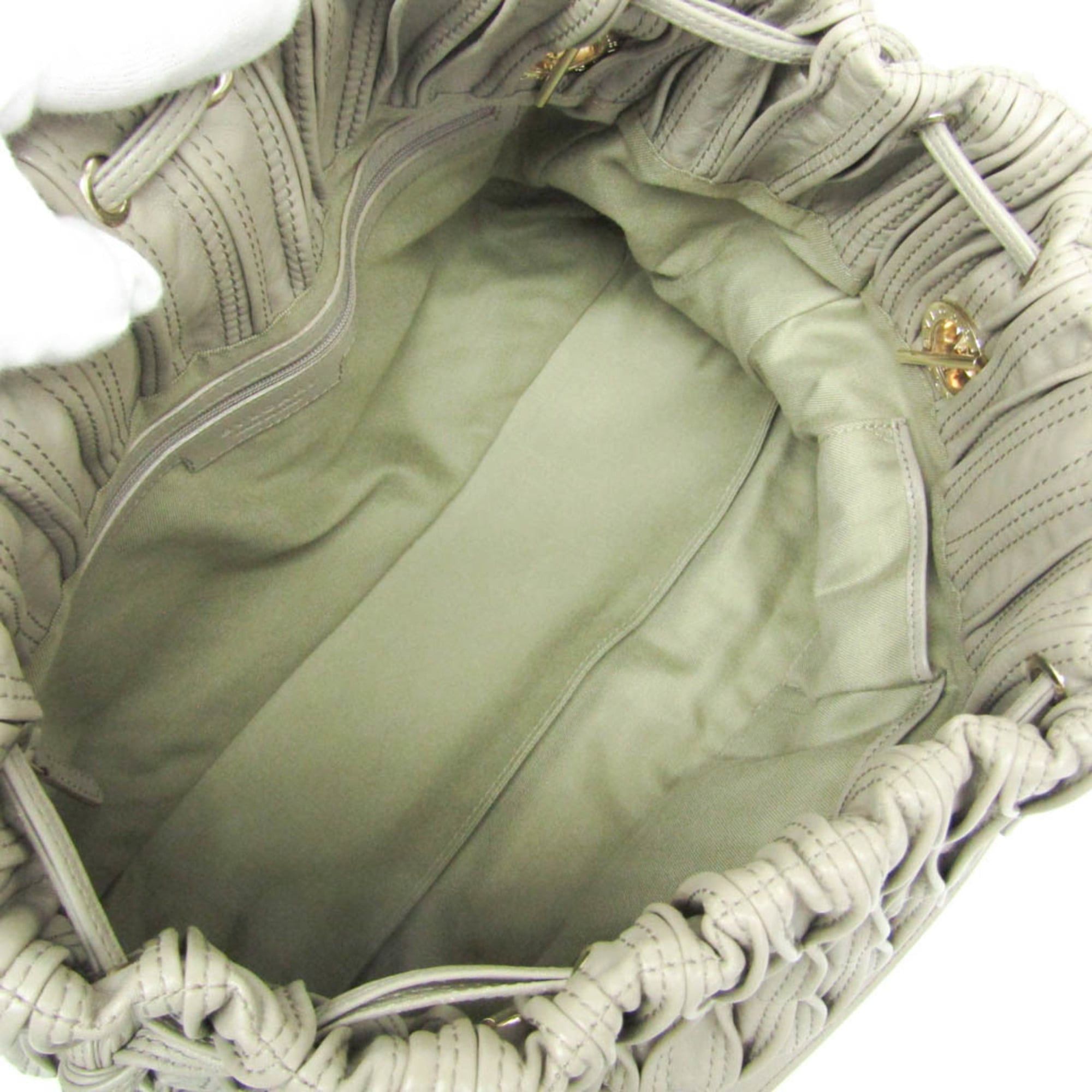 Bvlgari Bvlgari Monete Women's Leather Shoulder Bag,Tote Bag Gray Size ONE SIZE - 5 Thumbnail