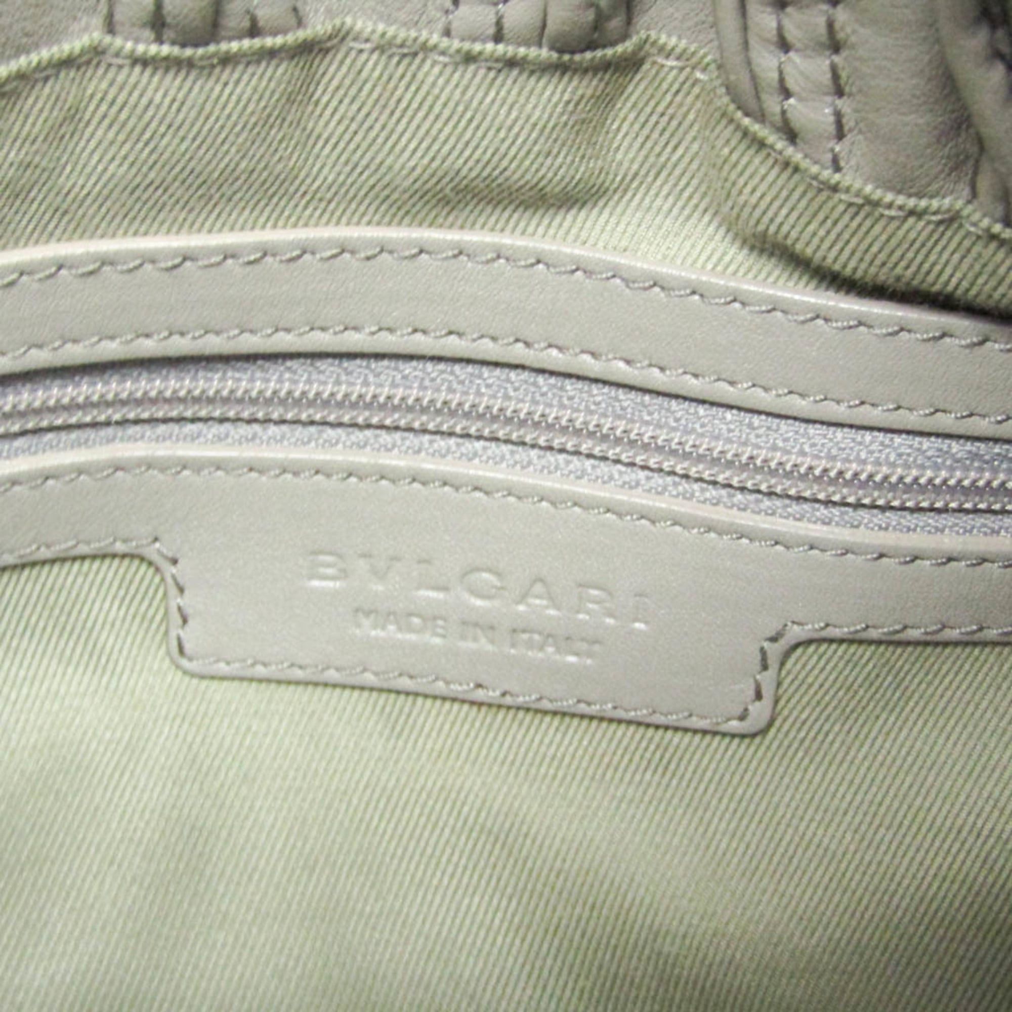 Bvlgari Bvlgari Monete Women's Leather Shoulder Bag,Tote Bag Gray Size ONE SIZE - 15 Thumbnail