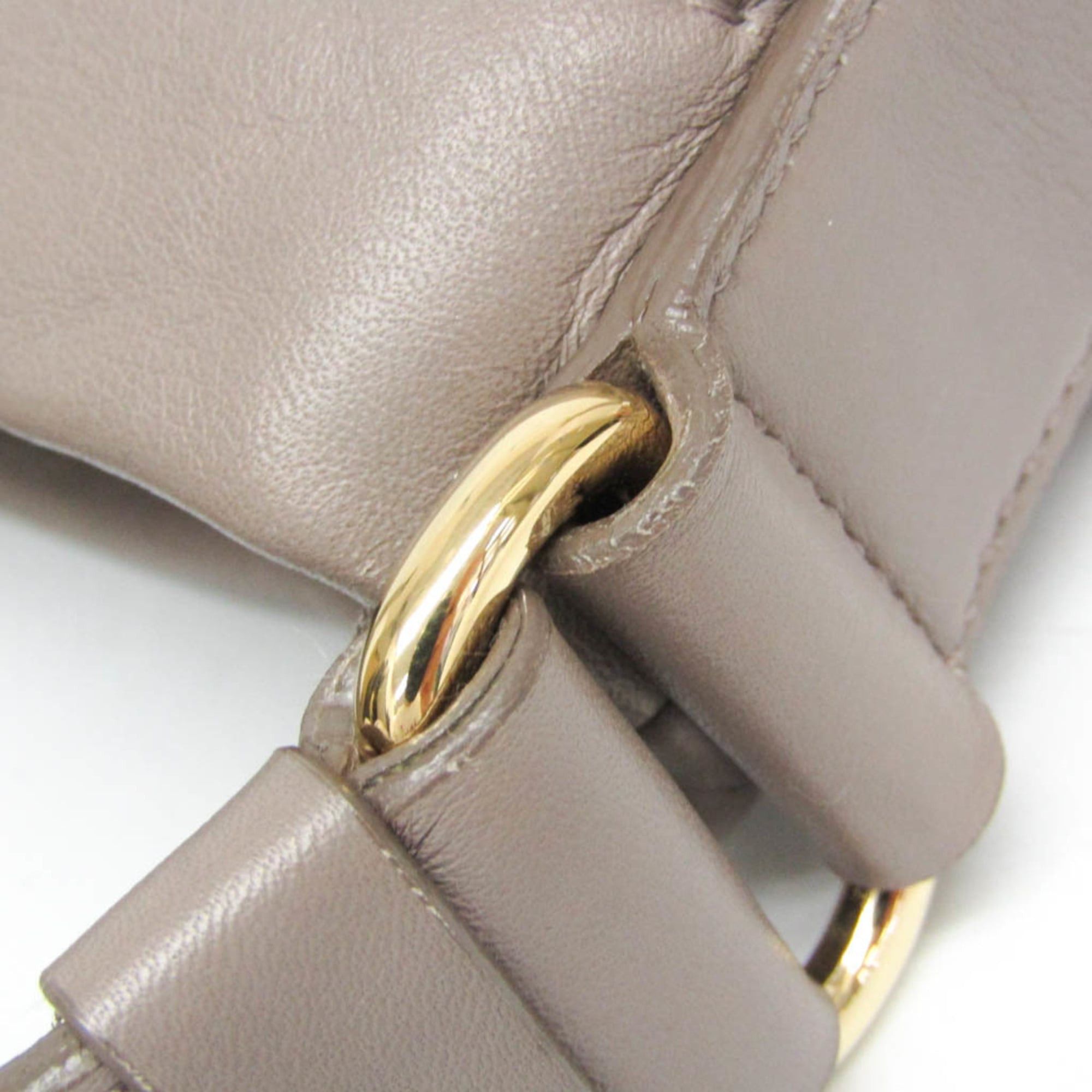 Salvatore Ferragamo Salvatore Ferragamo AU-21 D443 Women's Leather Shoulder Bag Gray Size ONE SIZE - 11 Thumbnail