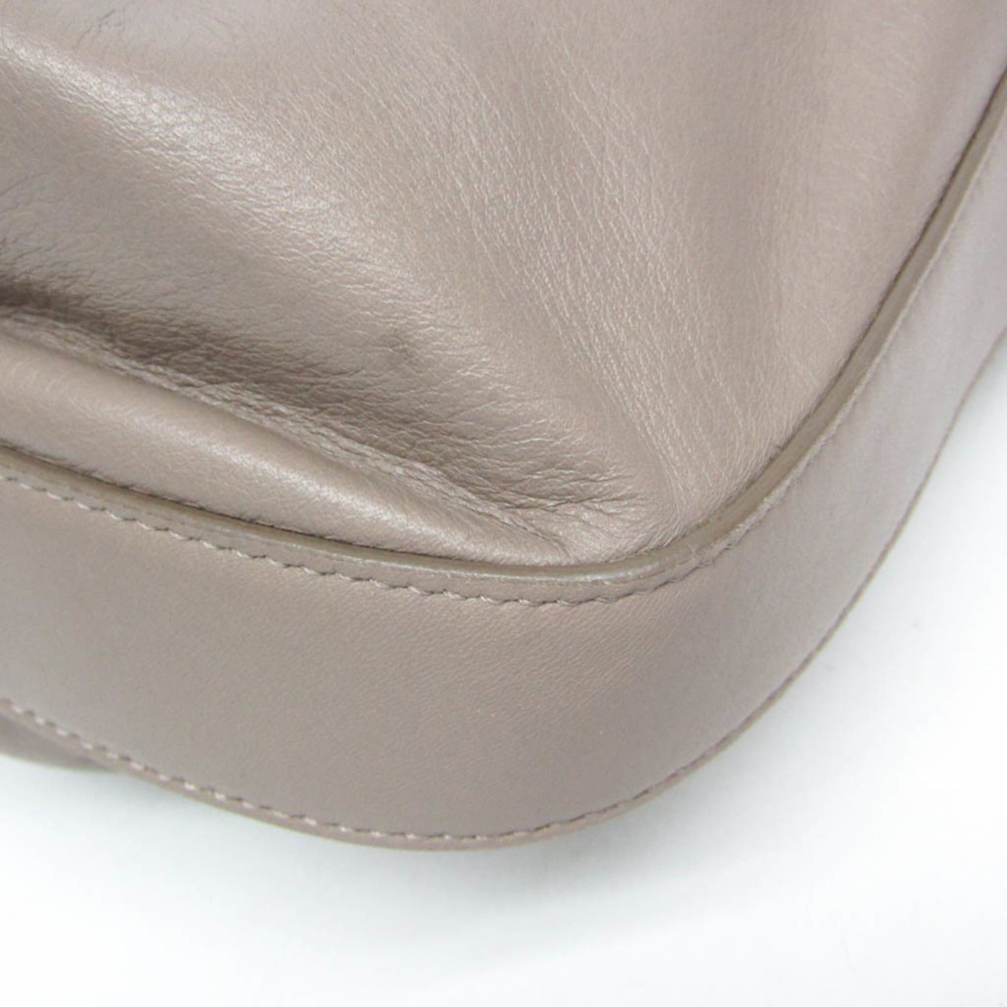 Salvatore Ferragamo Salvatore Ferragamo AU-21 D443 Women's Leather Shoulder Bag Gray Size ONE SIZE - 5 Thumbnail