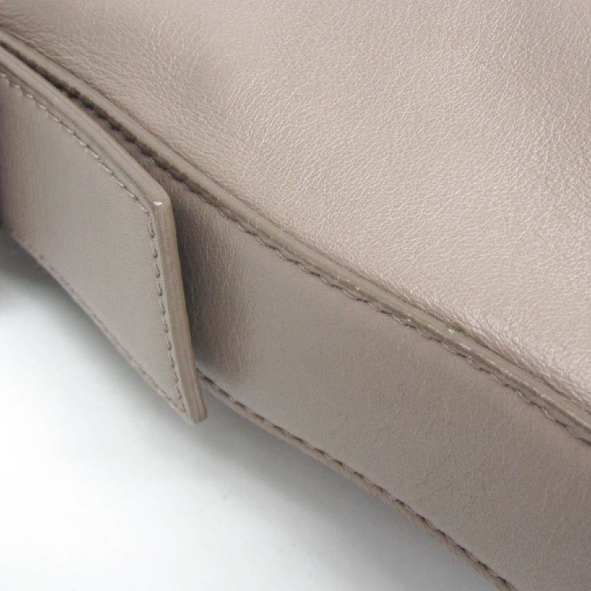 Salvatore Ferragamo Salvatore Ferragamo AU-21 D443 Women's Leather Shoulder Bag Gray Size ONE SIZE - 7 Thumbnail