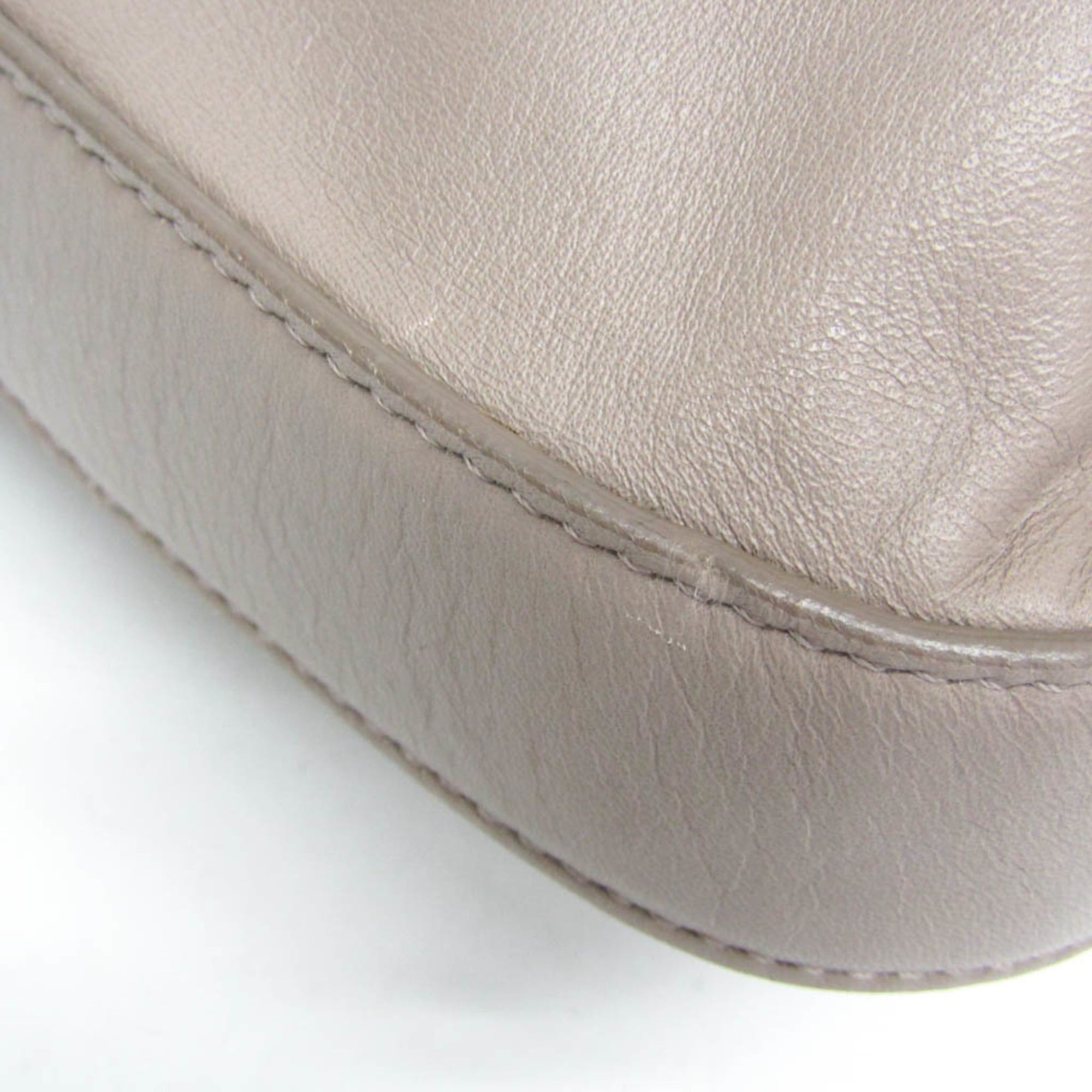 Salvatore Ferragamo Salvatore Ferragamo AU-21 D443 Women's Leather Shoulder Bag Gray Size ONE SIZE - 6 Thumbnail