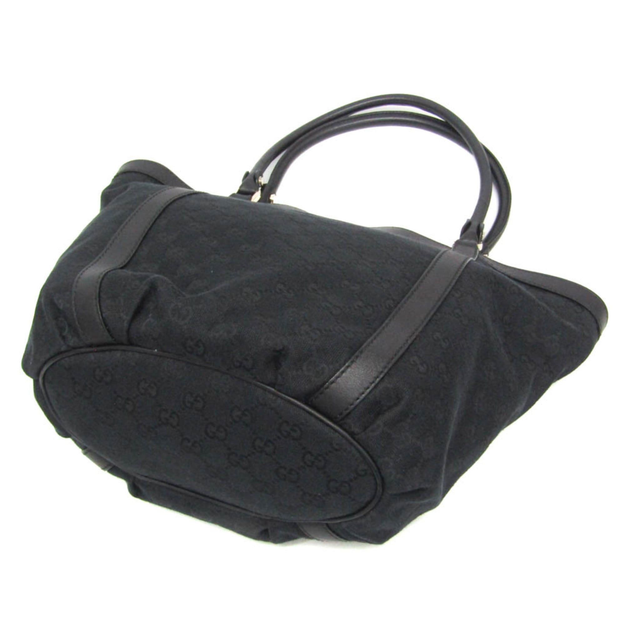 Gucci Gucci GG Canvas 211982 Women's GG Canvas,Leather Shoulder Bag,Tote Bag Black Size ONE SIZE - 2 Thumbnail