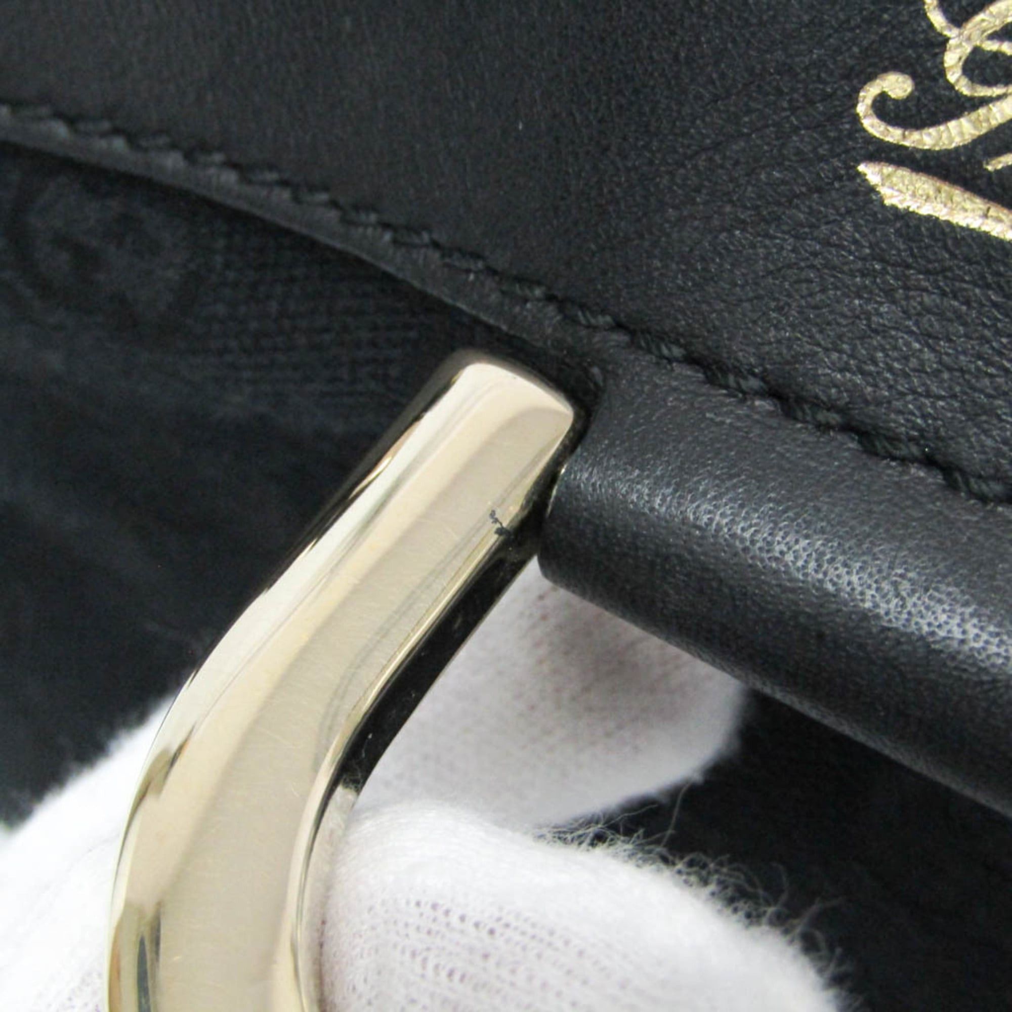 Gucci Gucci GG Canvas 211982 Women's GG Canvas,Leather Shoulder Bag,Tote Bag Black Size ONE SIZE - 7 Thumbnail