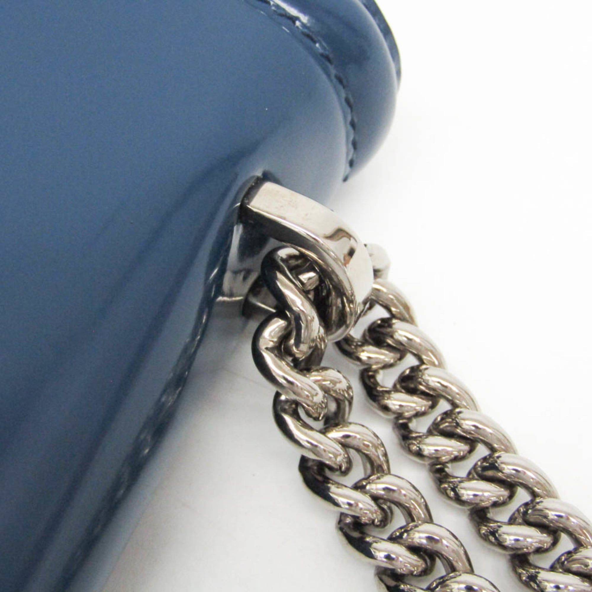 Salvatore Ferragamo Salvatore Ferragamo Vara GINNY AU-21 G209 Women's Leather Shoulder Bag Blue Size ONE SIZE - 11 Thumbnail