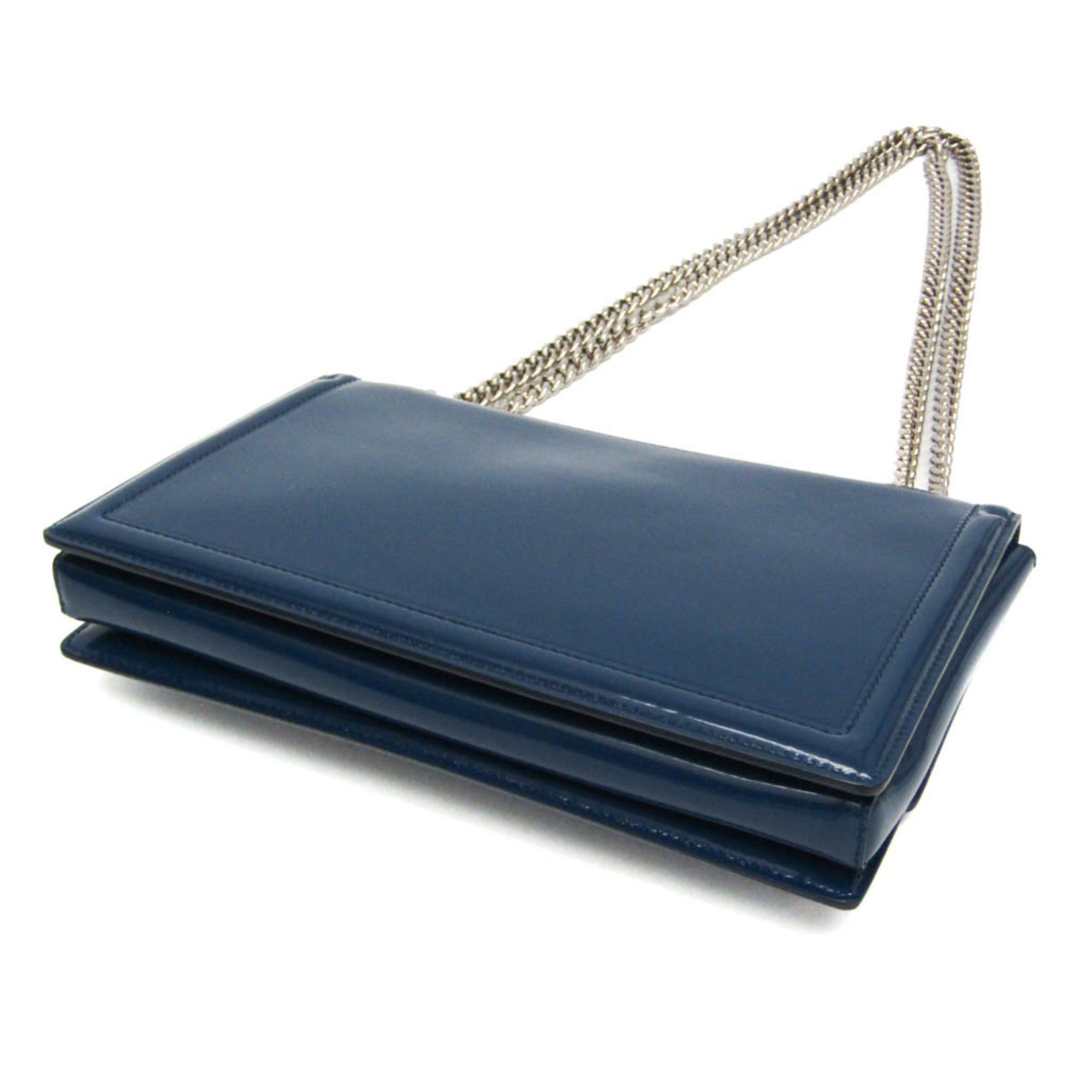 Salvatore Ferragamo Salvatore Ferragamo Vara GINNY AU-21 G209 Women's Leather Shoulder Bag Blue Size ONE SIZE - 2 Thumbnail