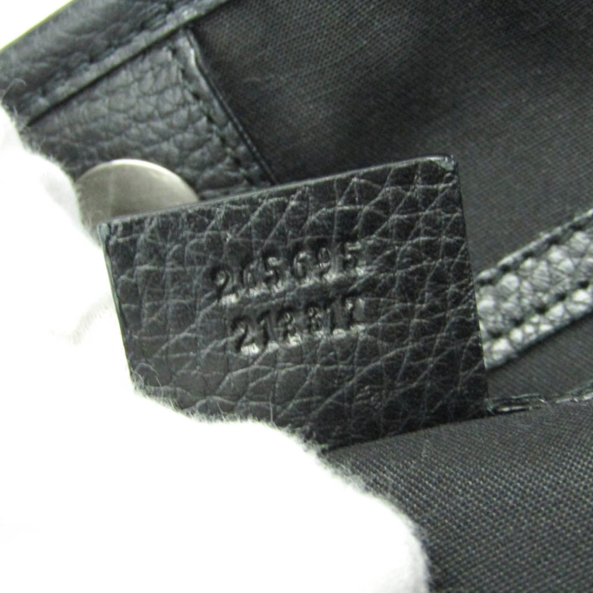 Gucci Gucci GG Canvas 265695 Women's GG Canvas,Leather Handbag,Tote Bag Black Size ONE SIZE - 13 Thumbnail