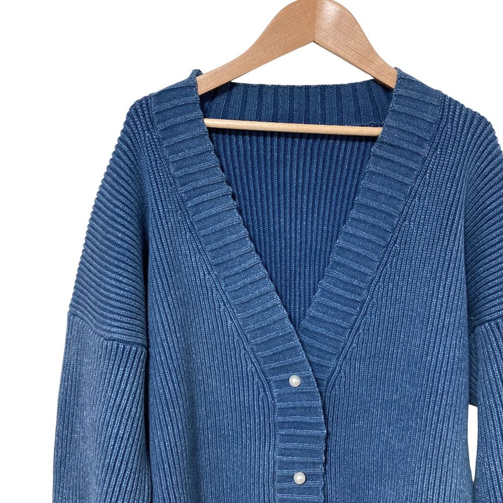 Other Spick and Span Pearl Button V Neck Rib Knit Cardigan Textile Tops DUTY FREE for USA