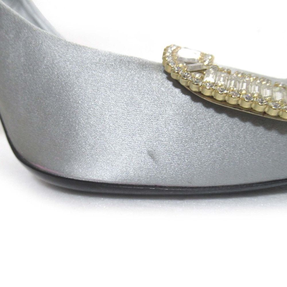 Roger Vivier Roger Vivier Roger Vivier Crystal Buckle Satin Pumps Textile Shoes DUTY FREE for USA Size ONE SIZE - 8 Thumbnail