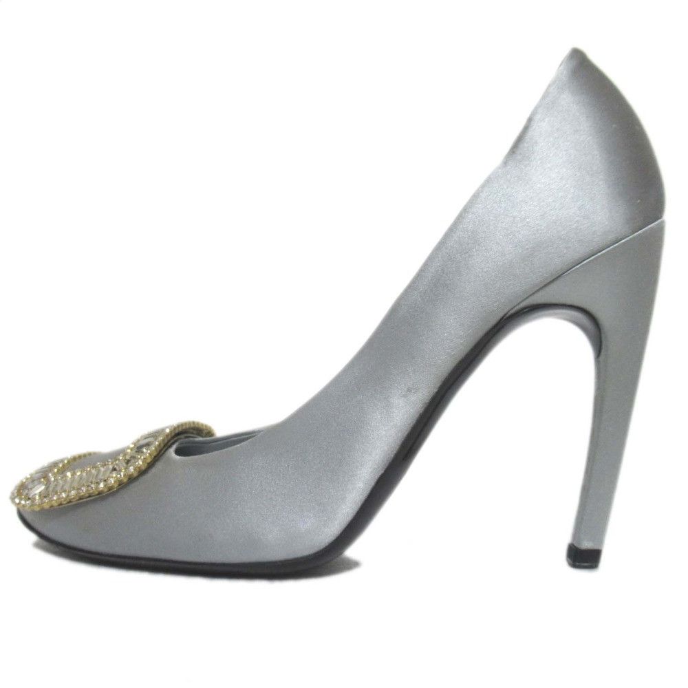 Roger Vivier Roger Vivier Roger Vivier Crystal Buckle Satin Pumps Textile Shoes DUTY FREE for USA Size ONE SIZE - 2 Thumbnail