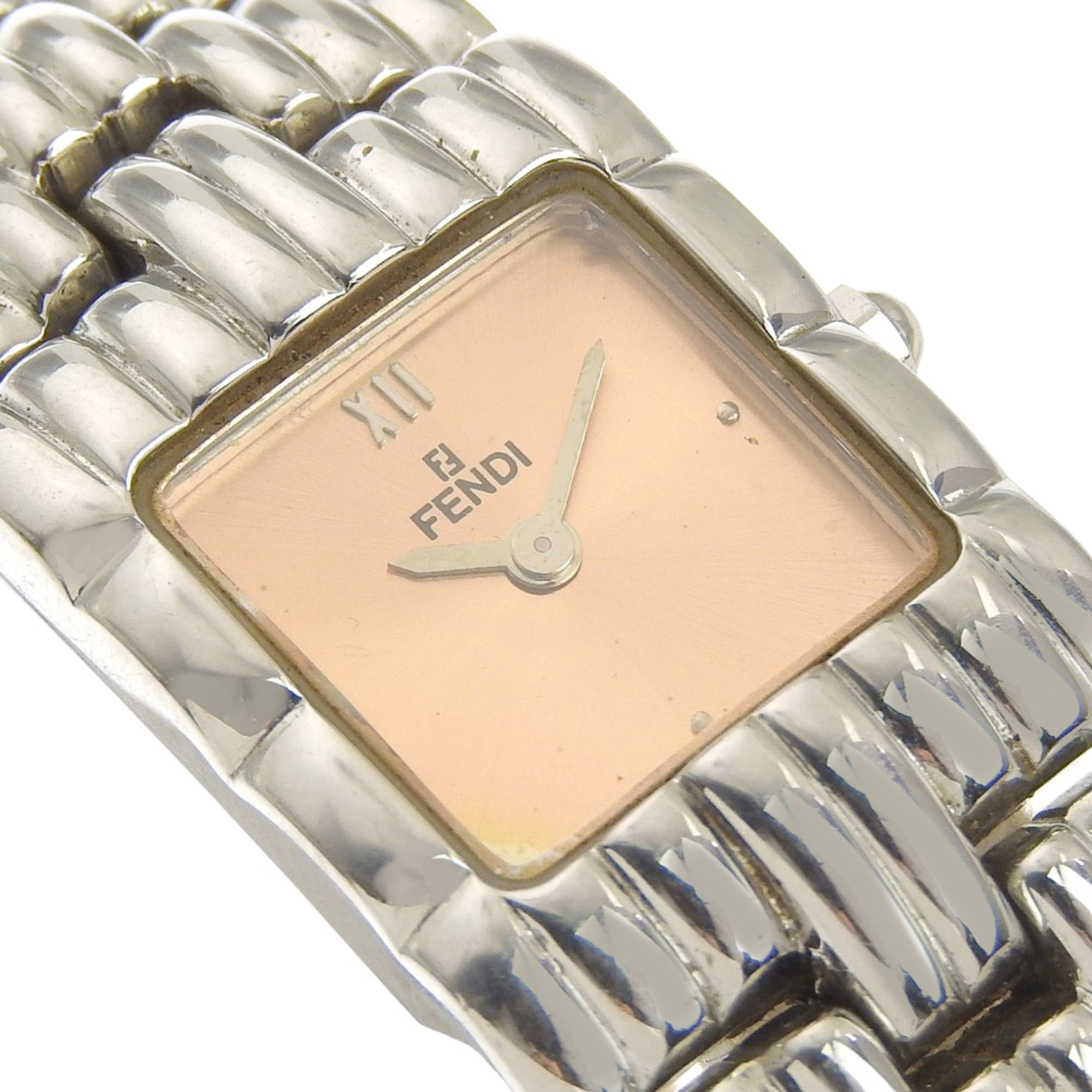 Fendi Fendi Olologi Women's Watch, 680L Stainless Steel, Quartz Movement, Analog Display, Pink Gold Dial Size ONE SIZE - 3 Thumbnail
