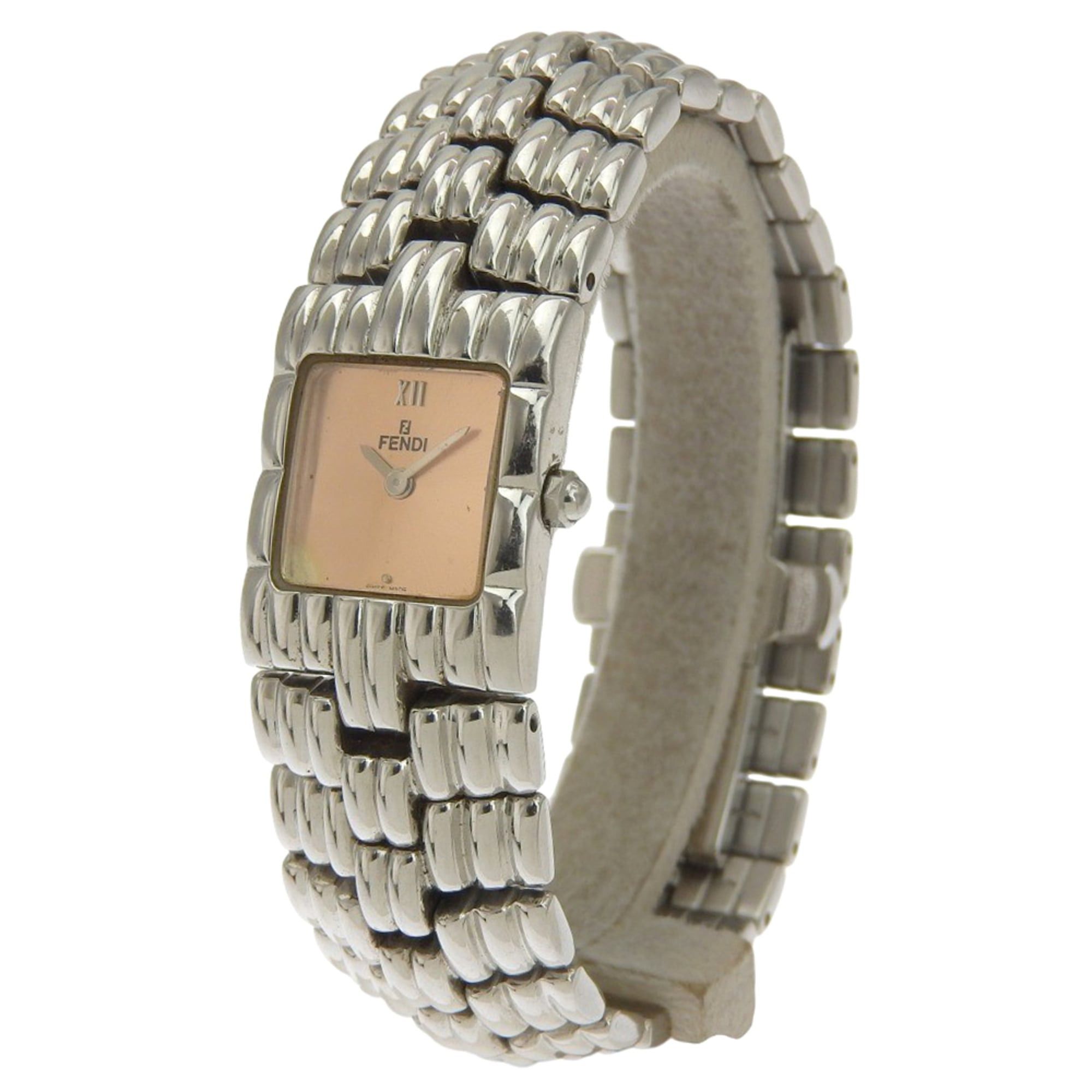 Fendi Fendi Olologi Women's Watch, 680L Stainless Steel, Quartz Movement, Analog Display, Pink Gold Dial Size ONE SIZE - 2 Thumbnail