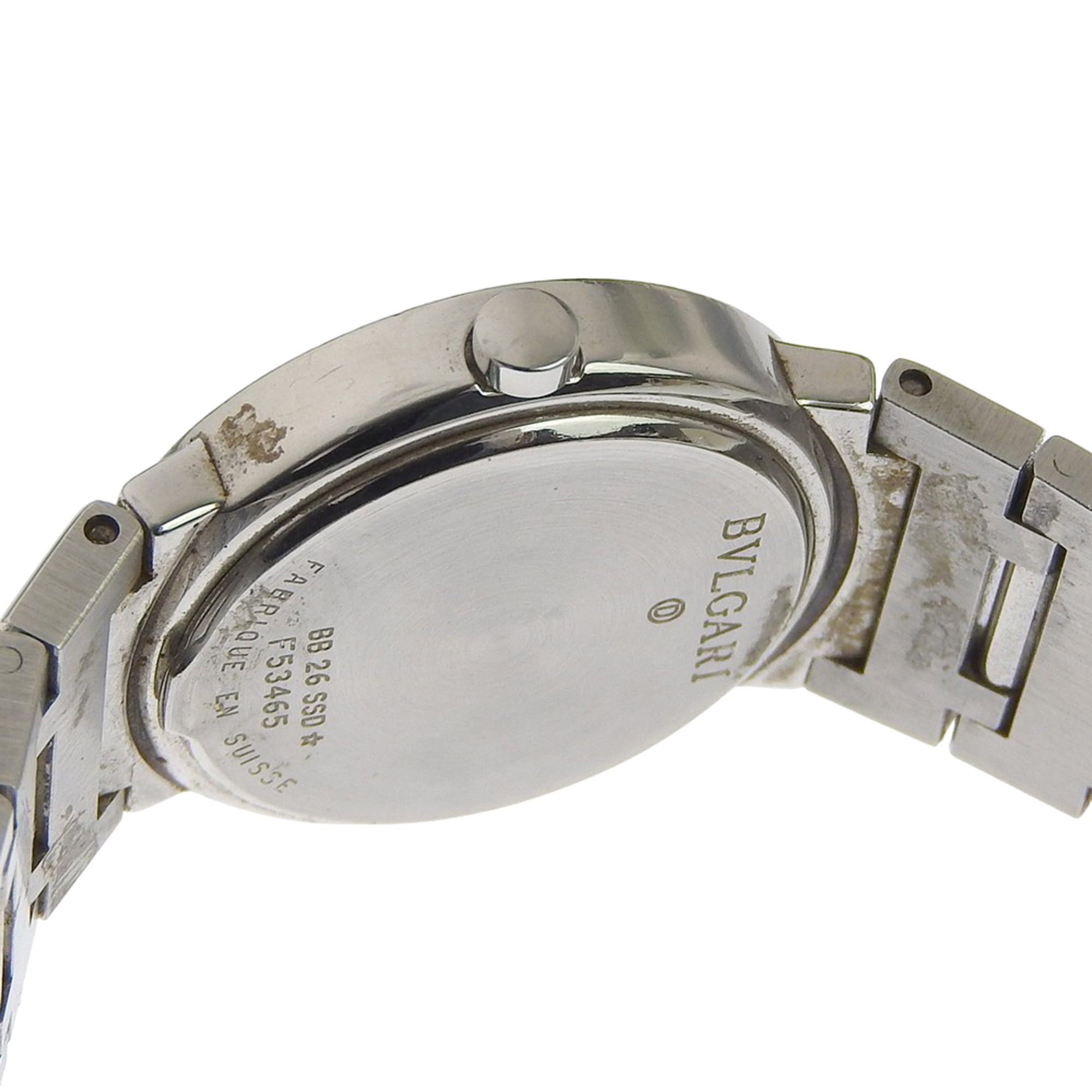 Bvlgari BVLGARI Wristwatch BB26SSD Stainless Steel Quartz Analog Display Black Dial Women's Size ONE SIZE - 6 Thumbnail