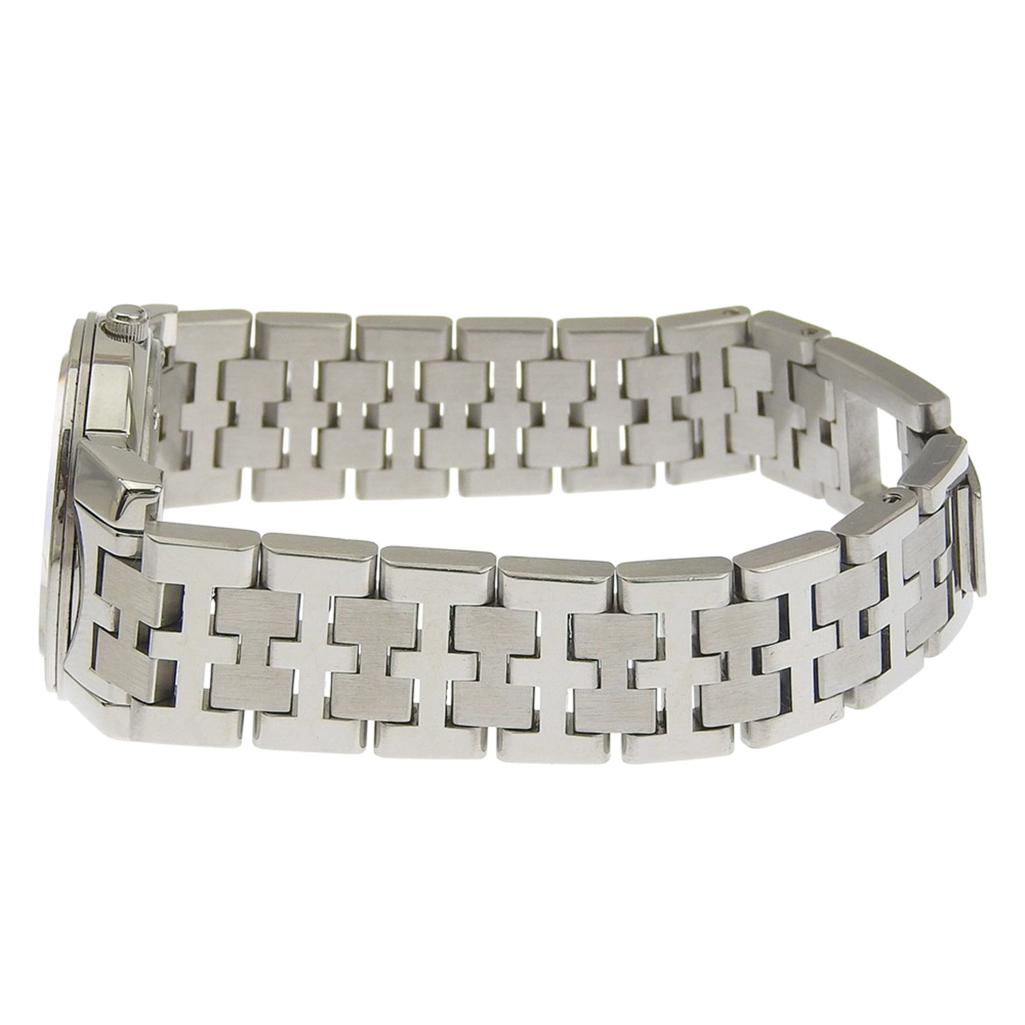 Hermes Hermès Carrick Women's Stainless Steel Quartz Watch with Analog Display and White Dial Size ONE SIZE - 4 Thumbnail