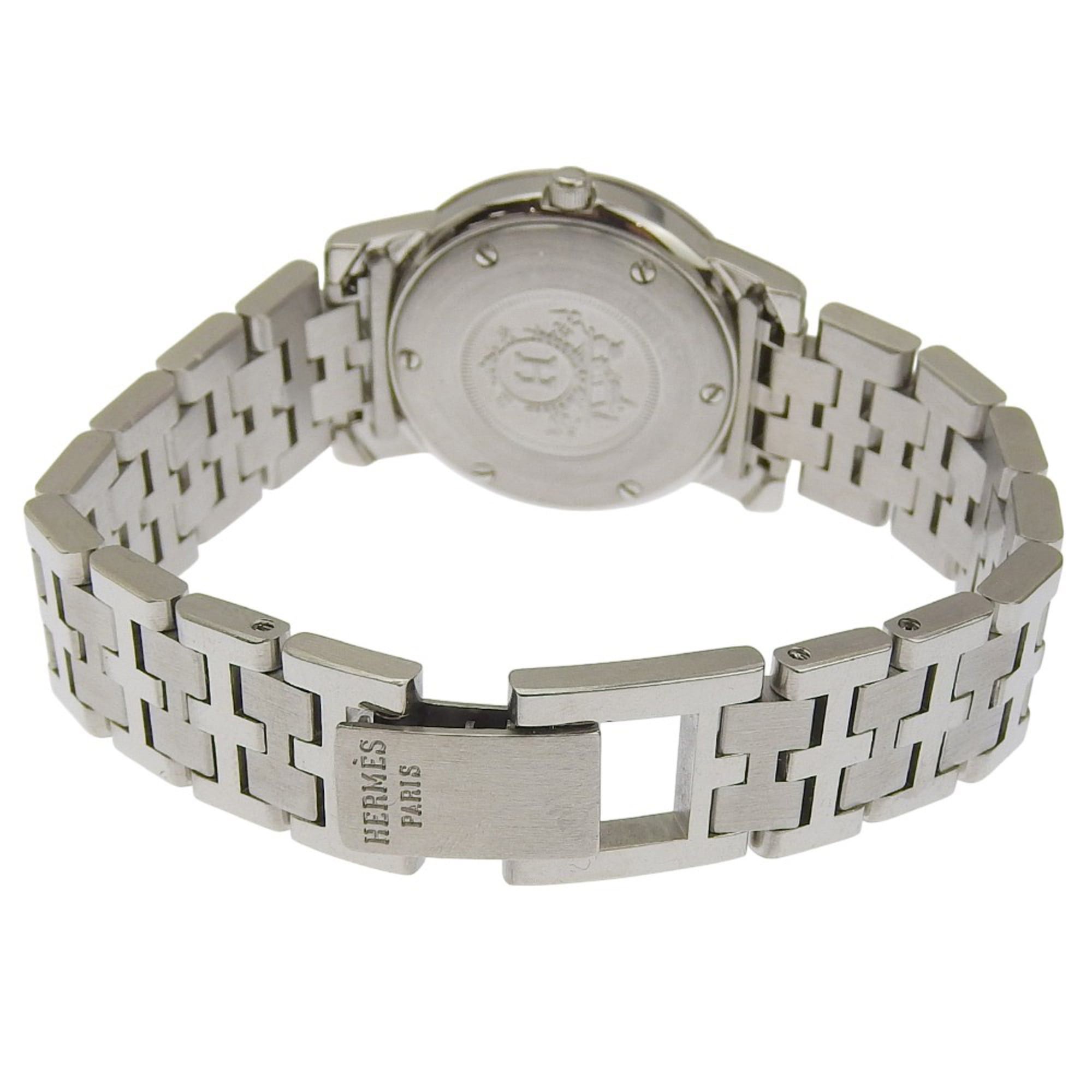Hermes Hermès Carrick Women's Stainless Steel Quartz Watch with Analog Display and White Dial Size ONE SIZE - 5 Thumbnail