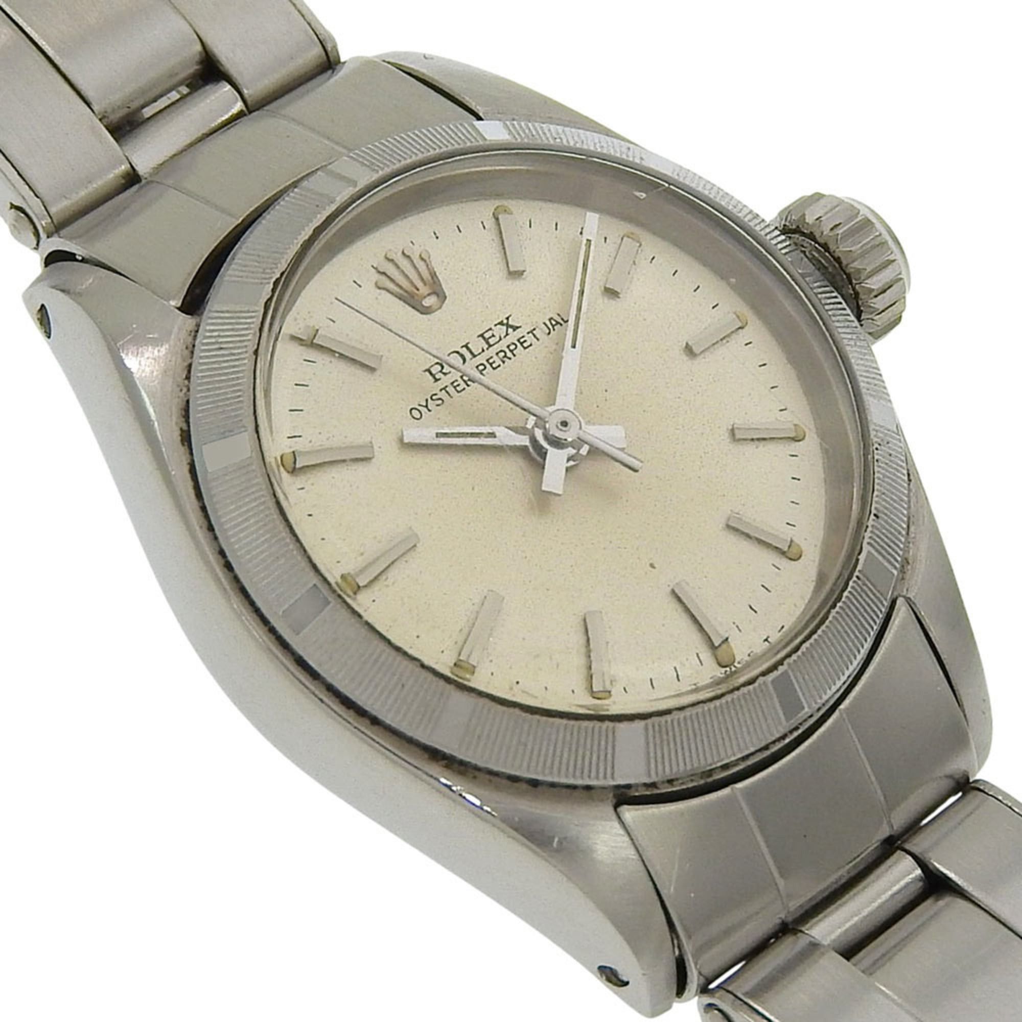 Rolex Rolex Oyster Perpetual Watch, caliber 1161 6618, stainless steel, 1965, automatic, analog display, silver dial, women's. Size ONE SIZE - 3 Thumbnail