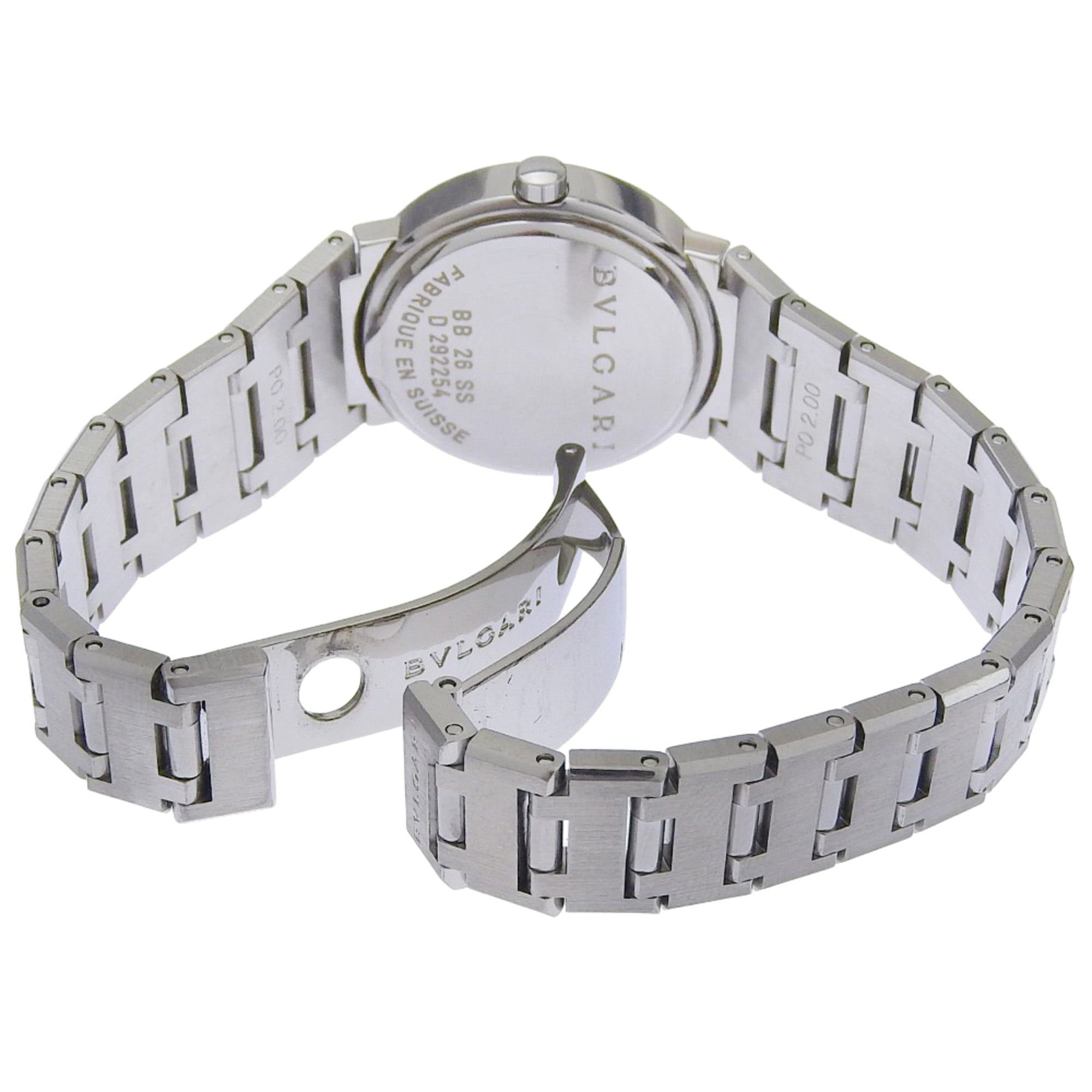 Bvlgari Bvlgari Watch BB26SS Stainless Steel Quartz Analog Display Black Dial Women's Size ONE SIZE - 4 Thumbnail