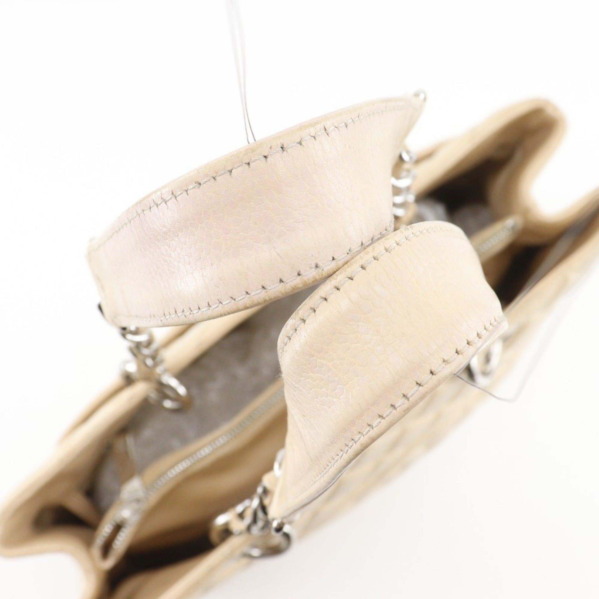 Chanel CHANEL Grand Shopping Tote GST Matelasse Chain A50995, Beige Caviar Skin, A4 Size, Women's Size ONE SIZE - 5 Thumbnail