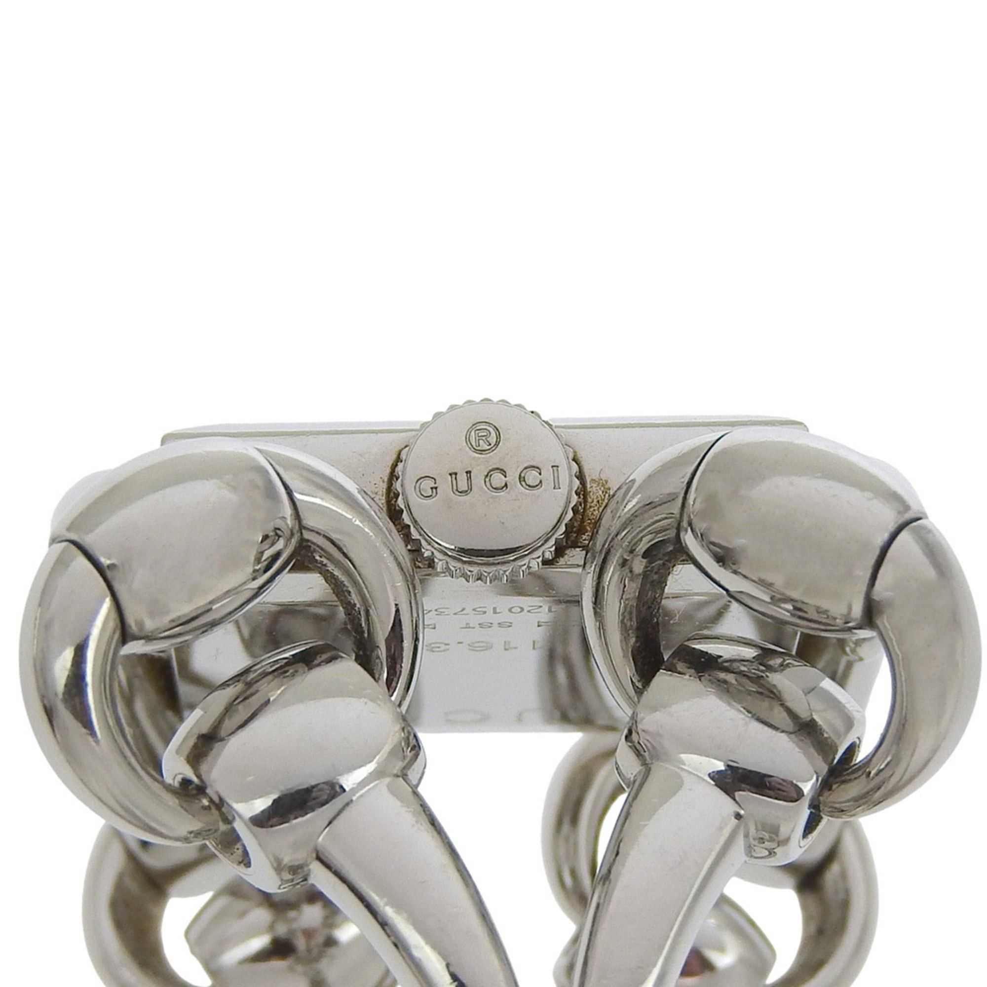 Gucci Gucci Signoria Watch, 116.3mm, Stainless Steel, Quartz Movement, Analog Display, White Shell Dial, Women's Size ONE SIZE - 7 Thumbnail